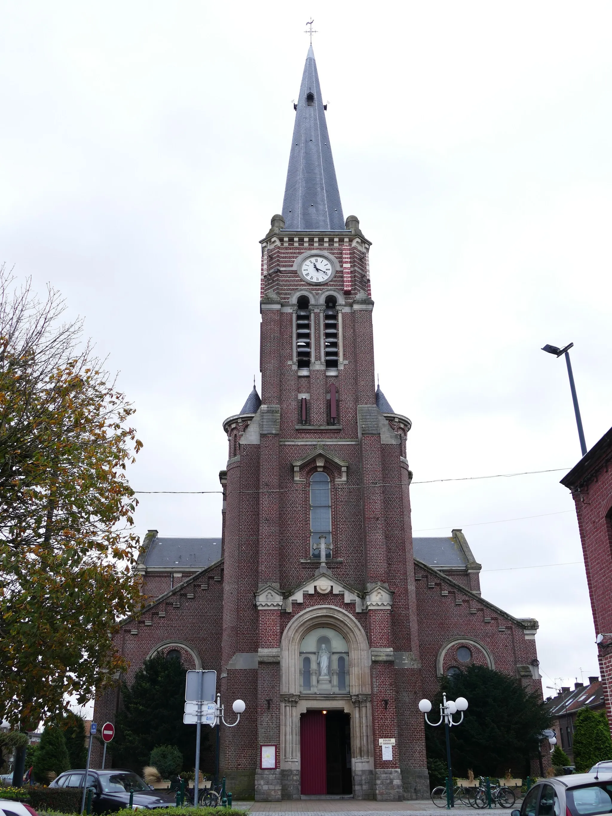 Photo showing: Saint-Germain's church in Mouvaux (Nord, Hauts-de-France, France).