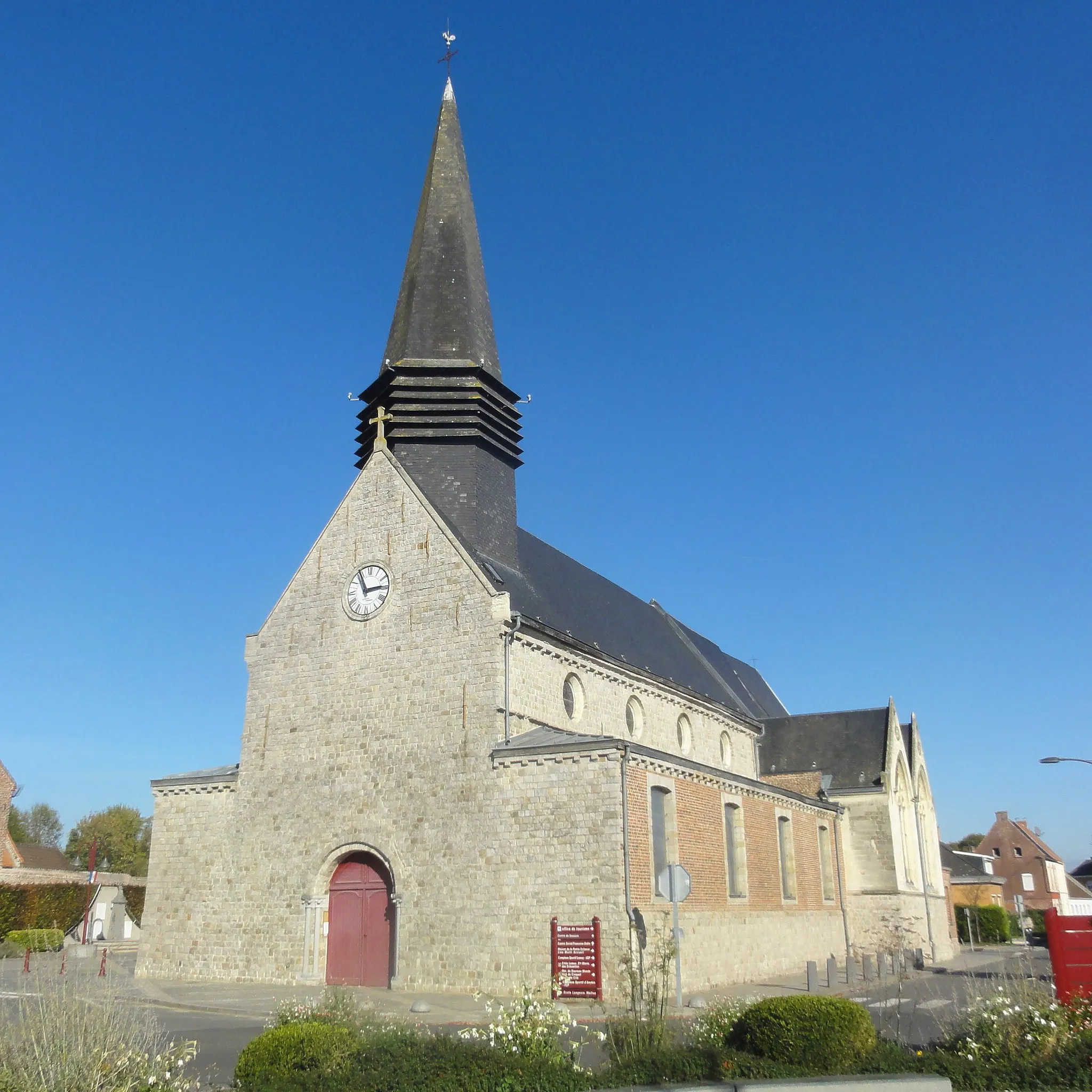 Photo showing: Depicted place: Église Saint-Gilles de Pecquencourt