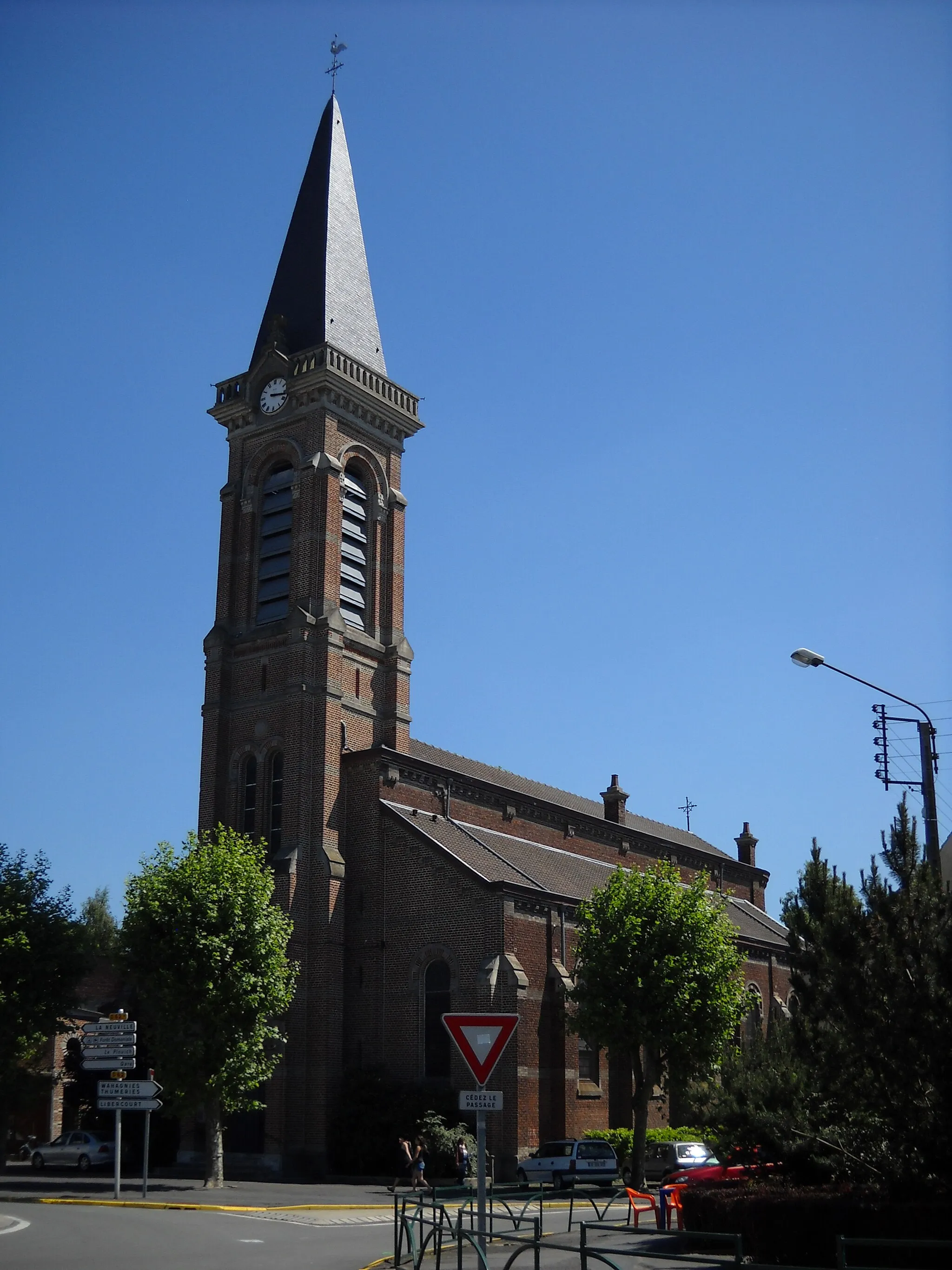 Photo showing: The church of Phalempin, Nord, France.