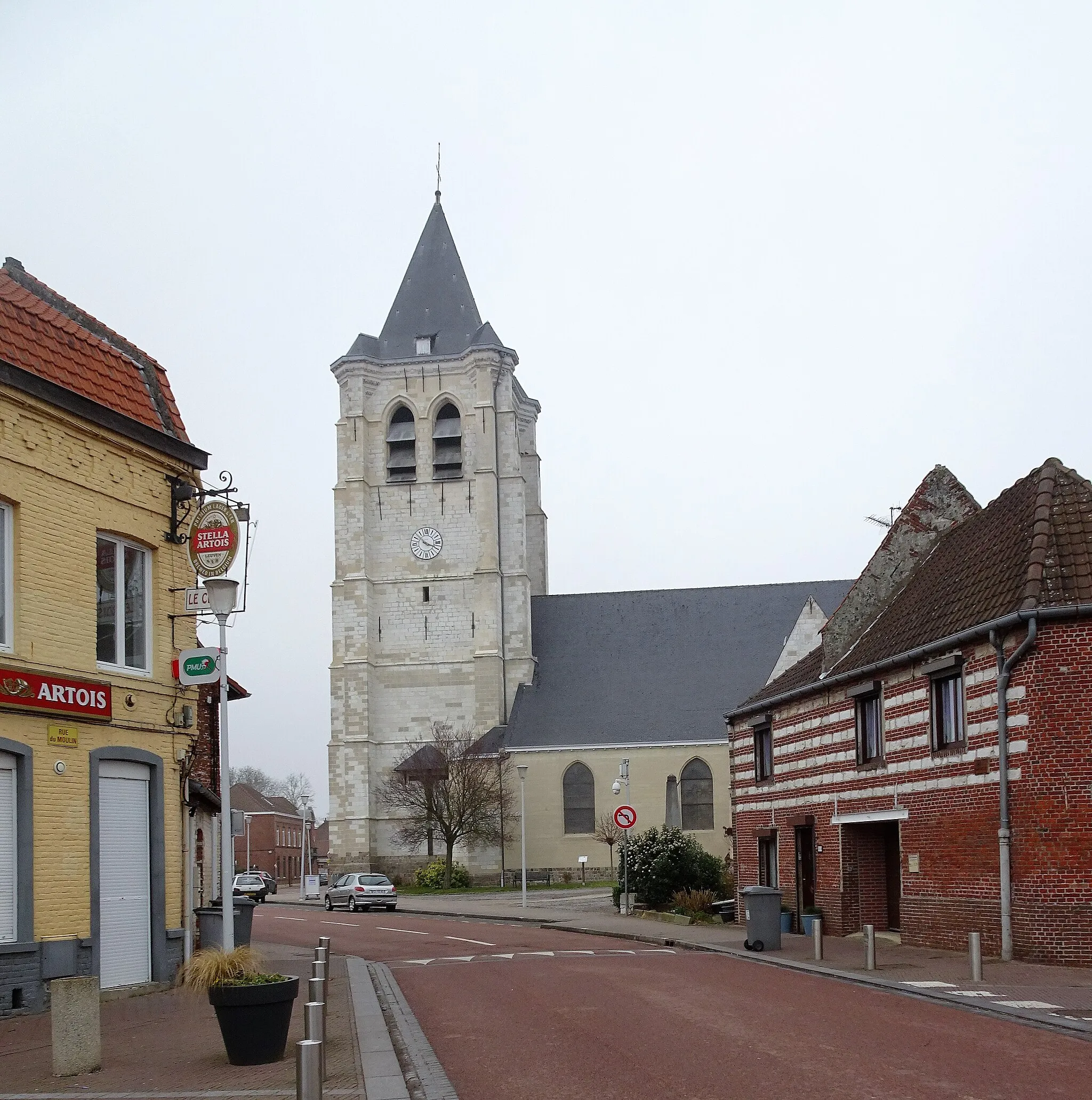 Photo showing: Saint Nicolas Church at Sainghin-en-Mélantois