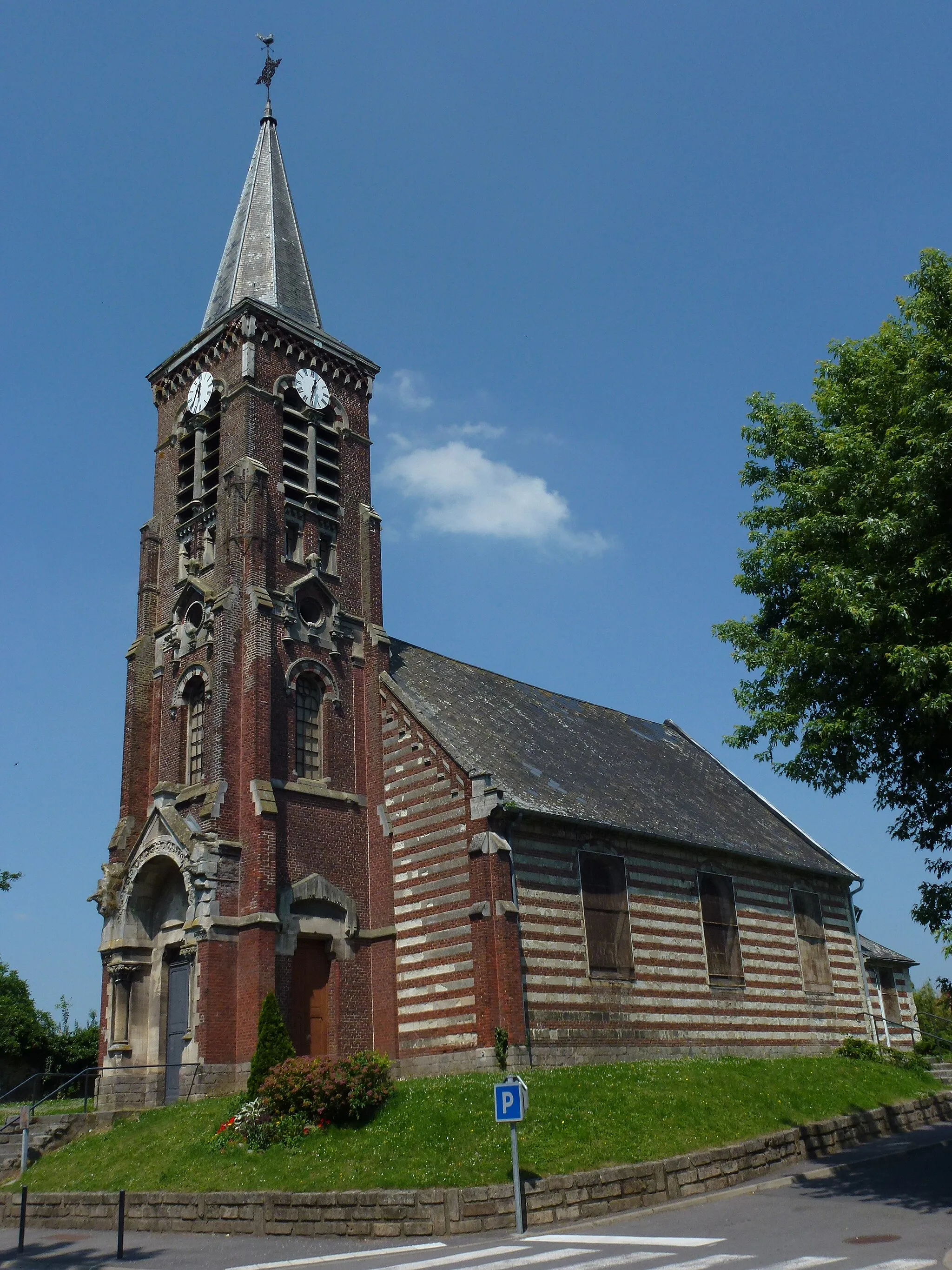 Photo showing: Saultain (Nord, Fr) église