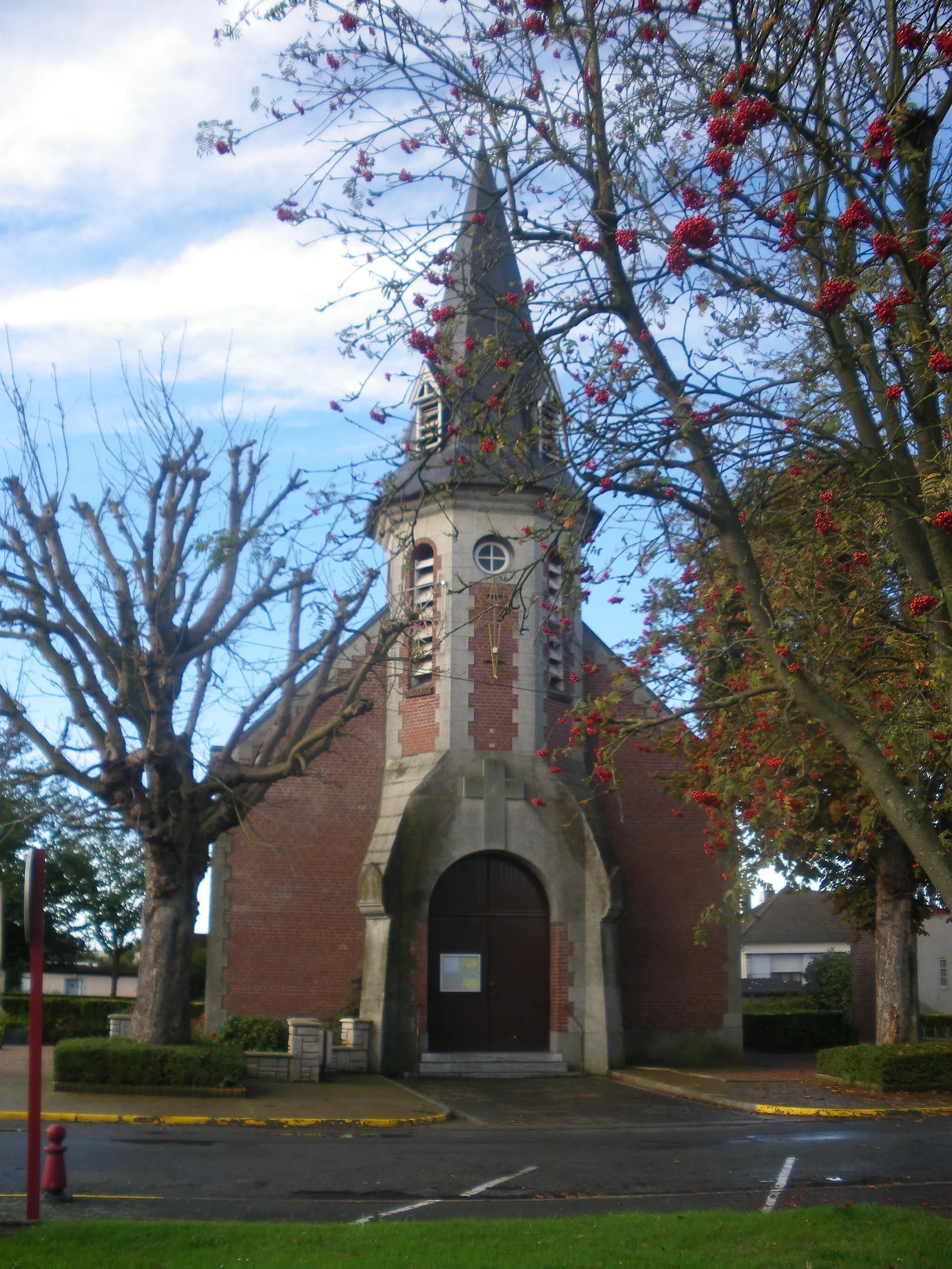 Photo showing: Vue de l'église Saint-Vaast de Violaines.