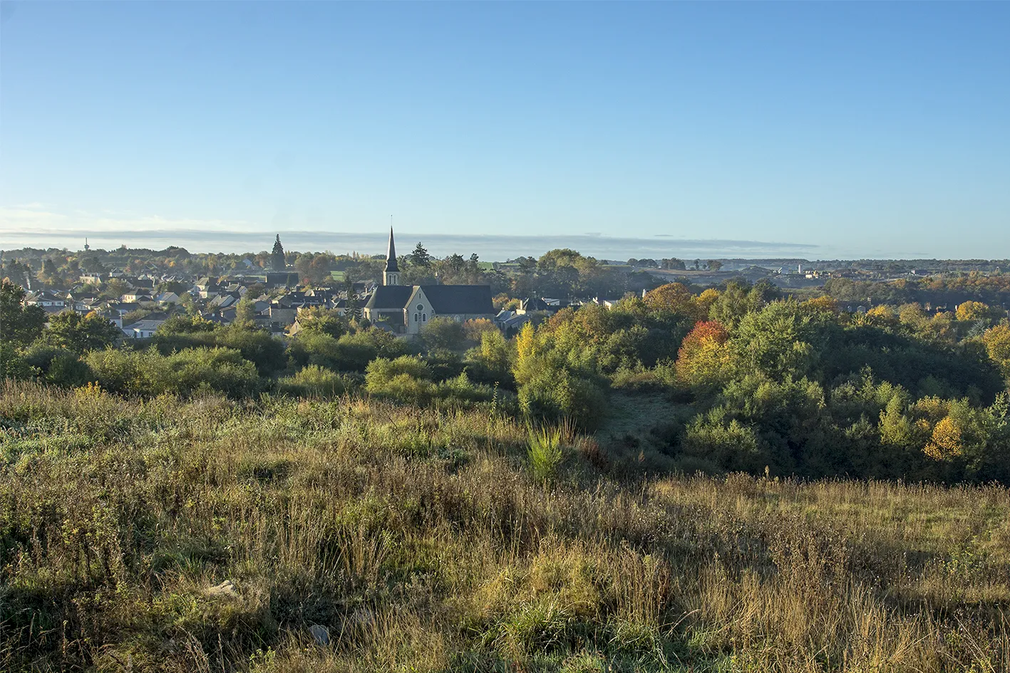 Photo showing: Vue générale d'Entrammes