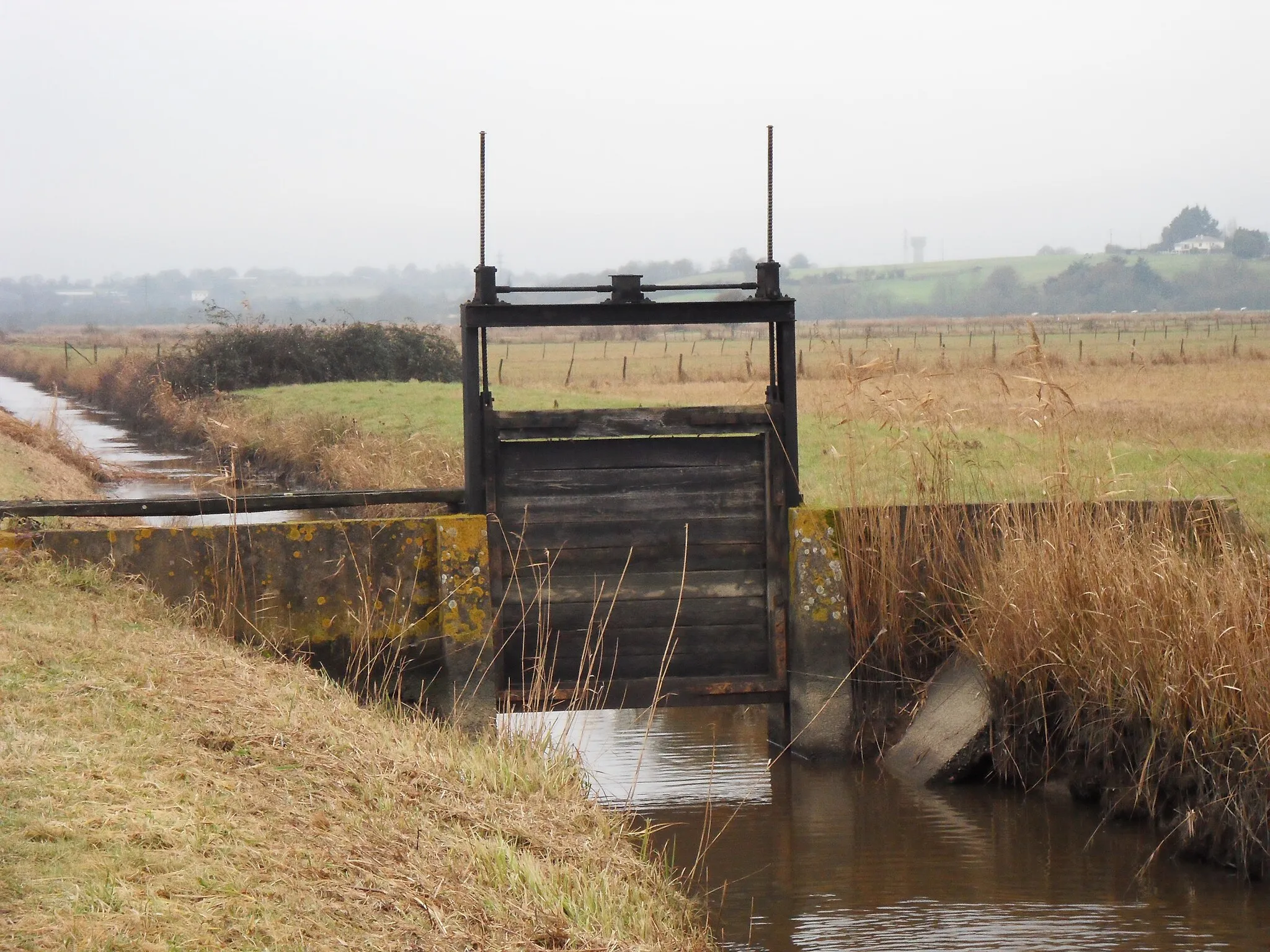 Photo showing: Écluse dans les marais de Frossay, Loire-Atlantique, France.