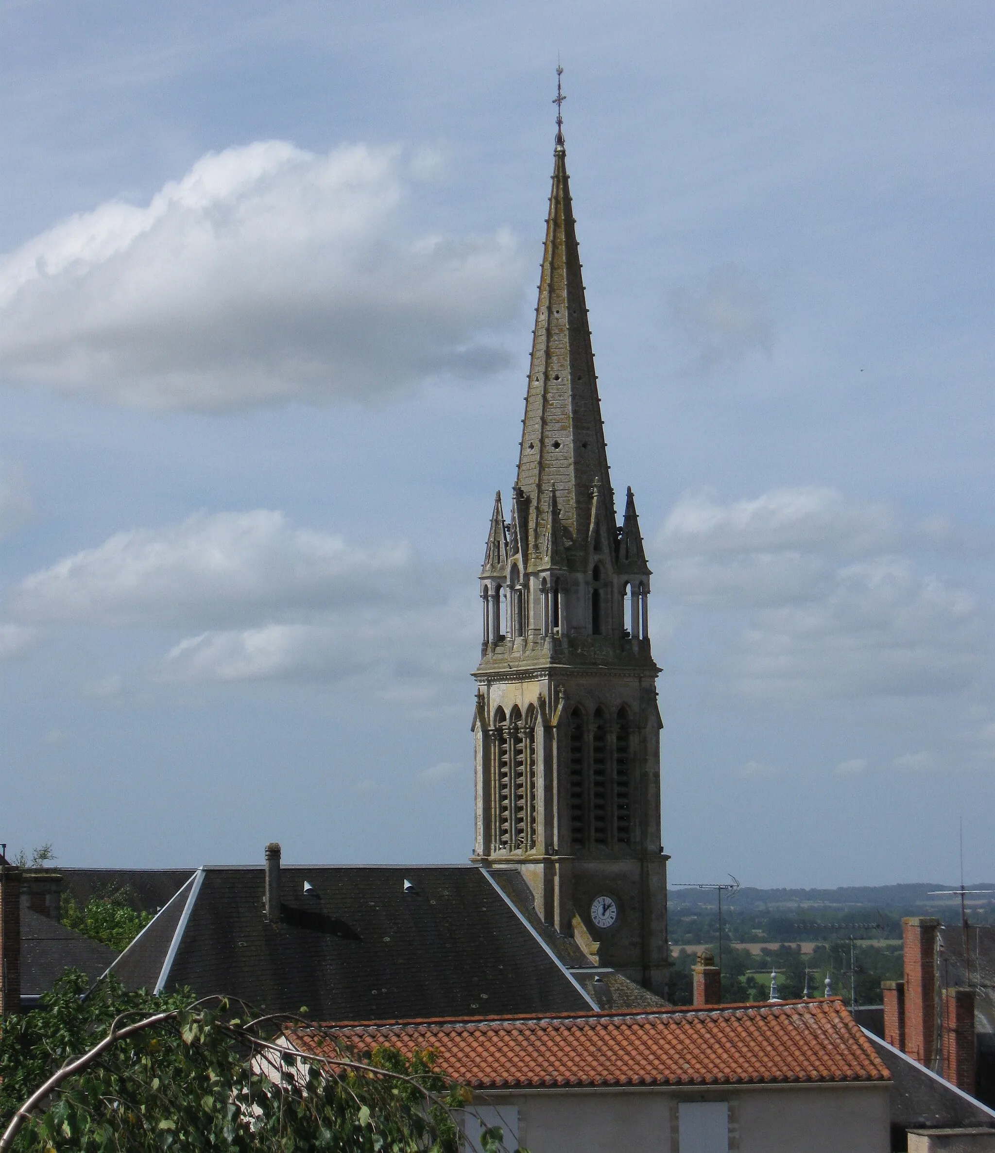 Photo showing: Église Saint-Jean-Baptiste de La Châtaigneraie. (Vendée, région Pays de la Loire).