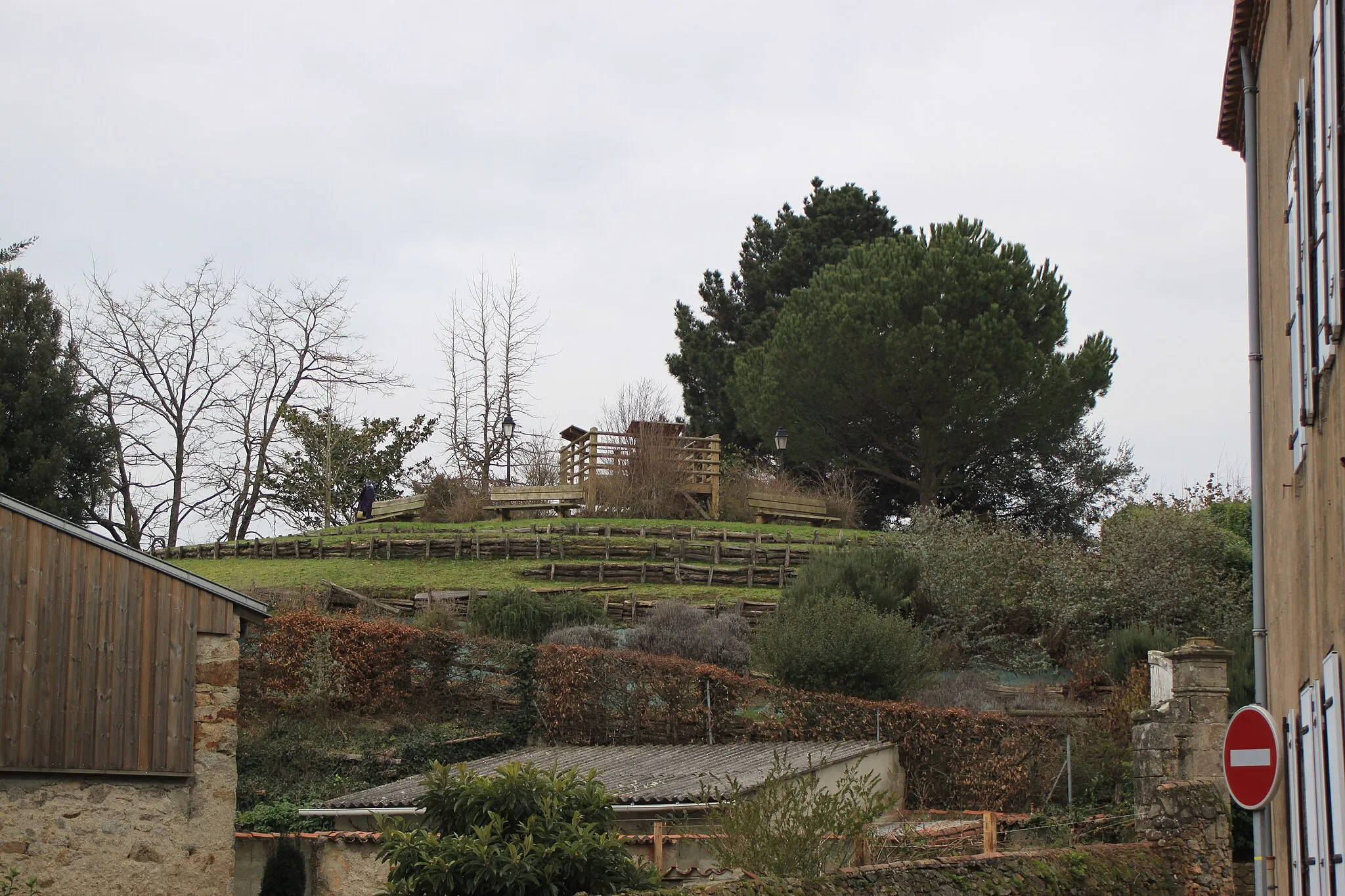 Photo showing: Motte féodale, Montfaucon-sur-Moine, Fr-49-Montfaucon-Montigné.