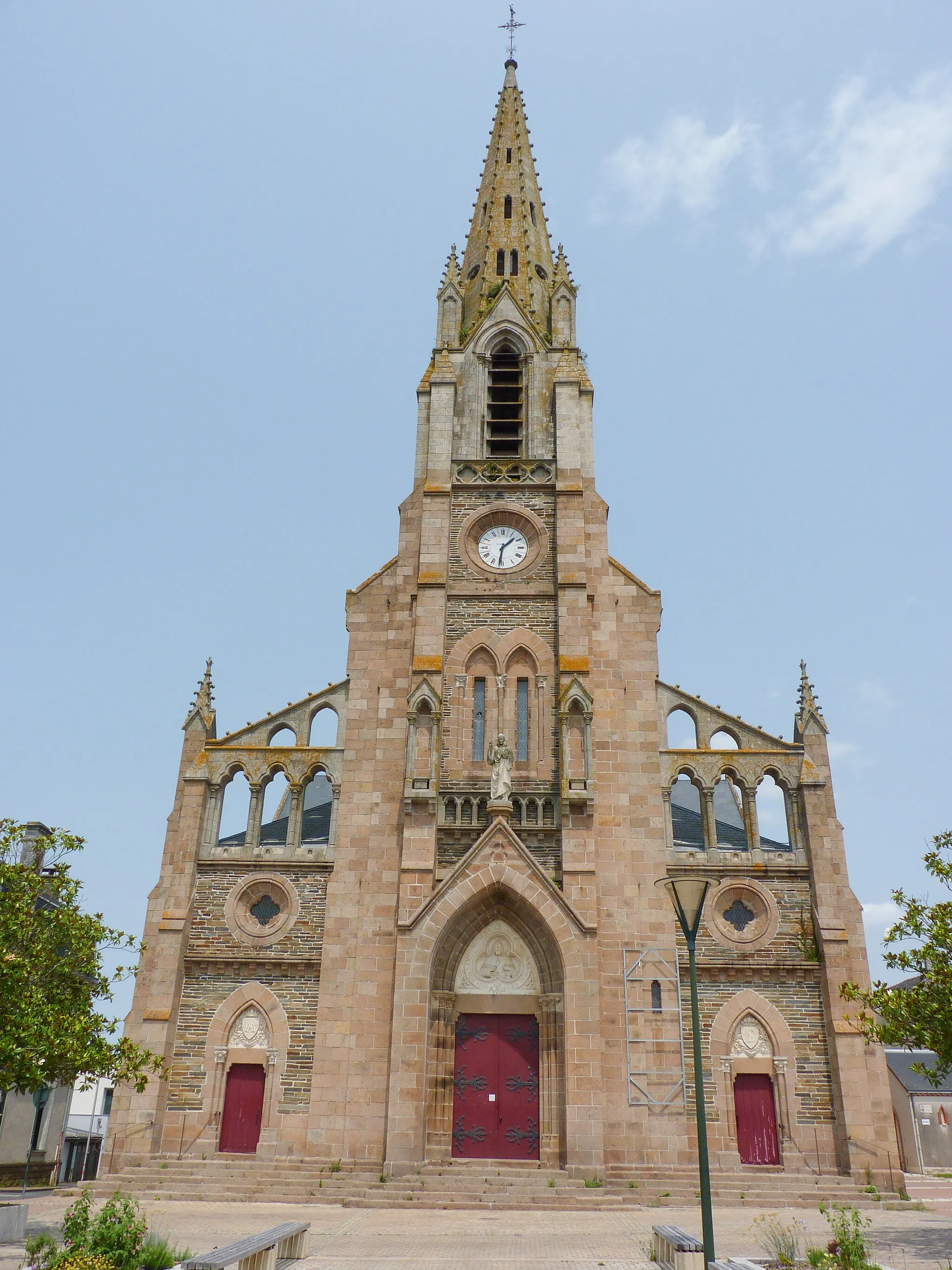 Photo showing: Église Saint-Macaire de Saint-Macaire-en-Mauges