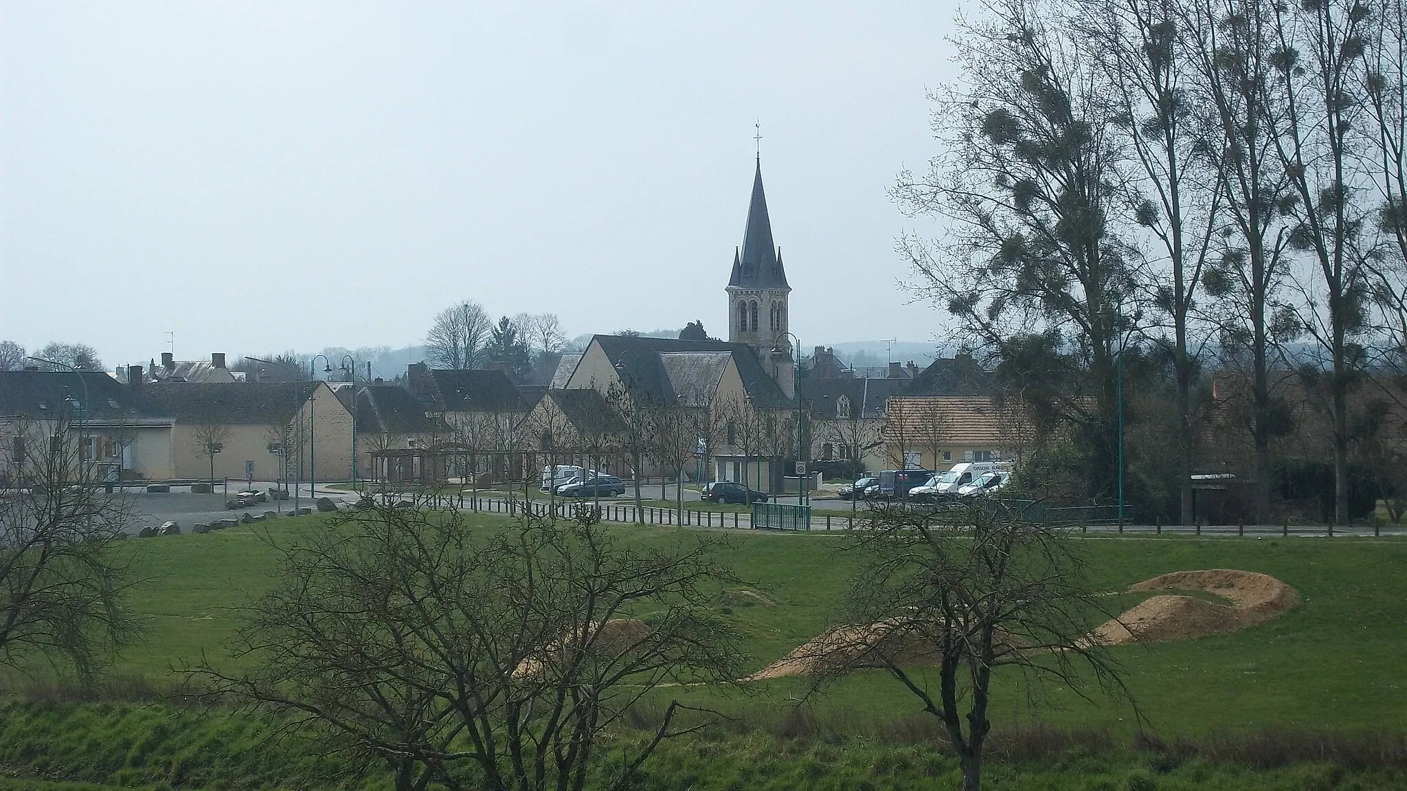 Photo showing: Sainte Jamme sur Sarthe - vue d'ensemble