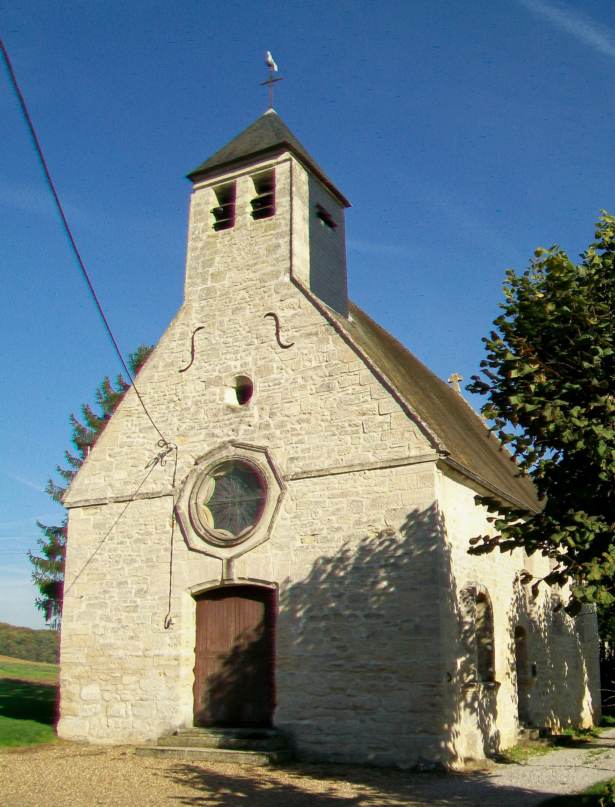 Photo showing: La chapelle Saint-Maur, façade occidentale.