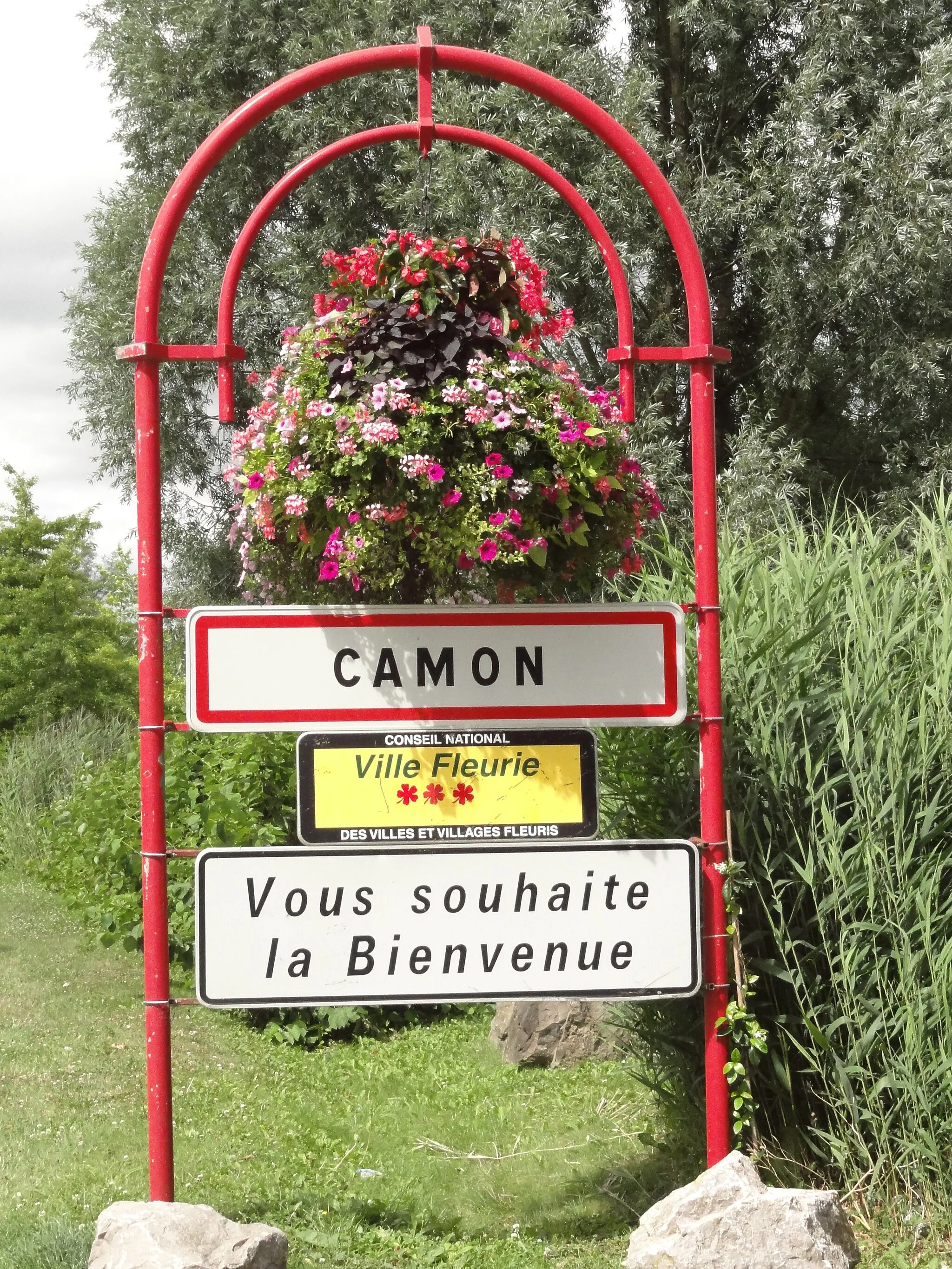 Photo showing: Camon (Somme) panneau d'entrée