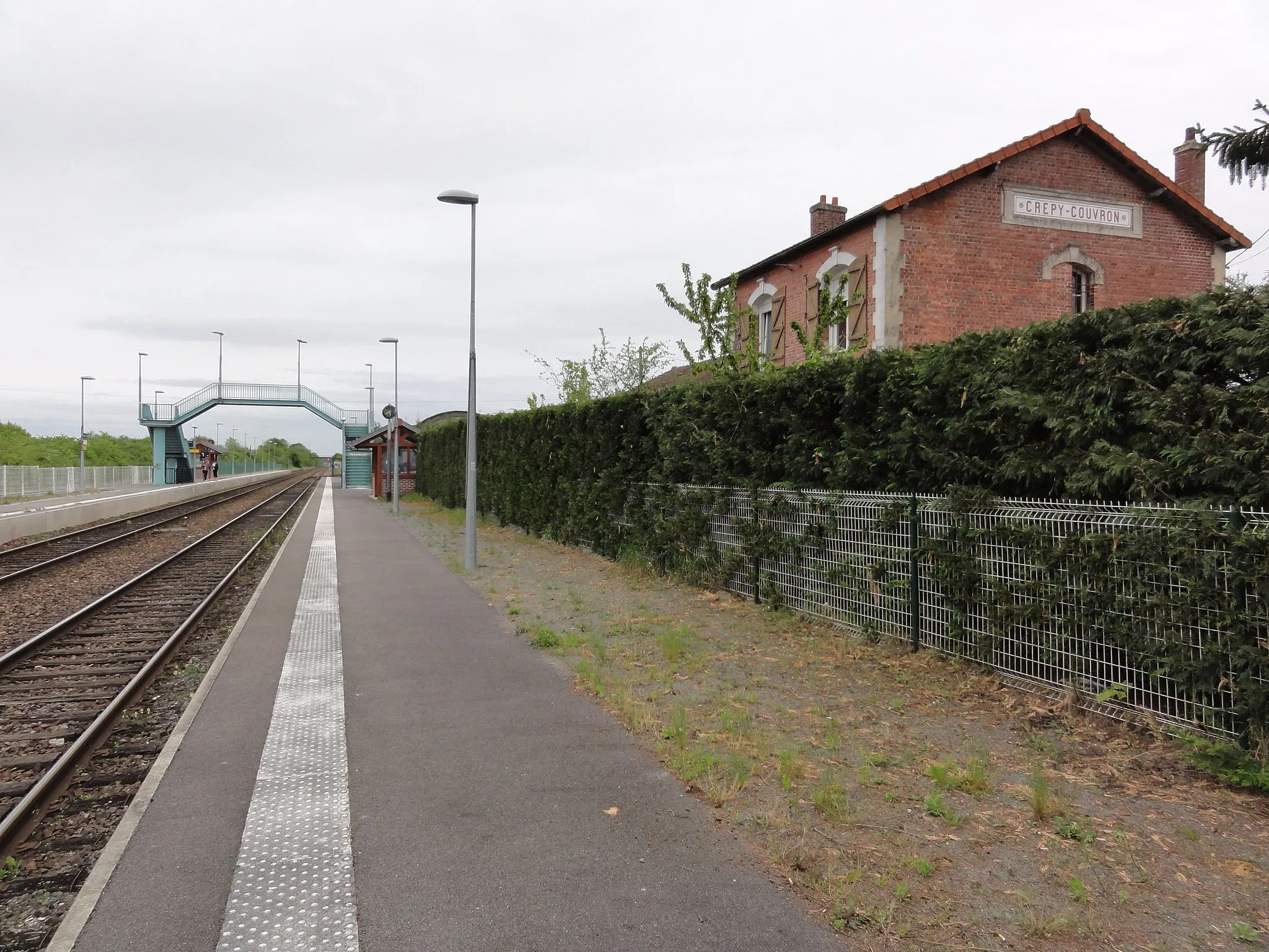 Photo showing: Crépy-Couvron (Aisne) la gare