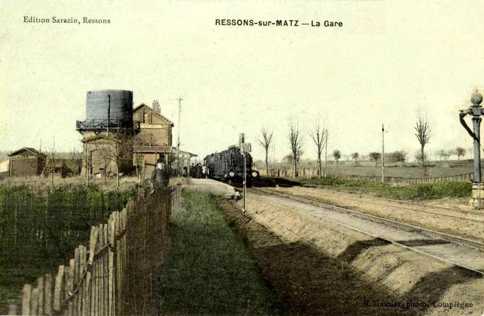 Photo showing: Vue générale de la gare côté voies.
