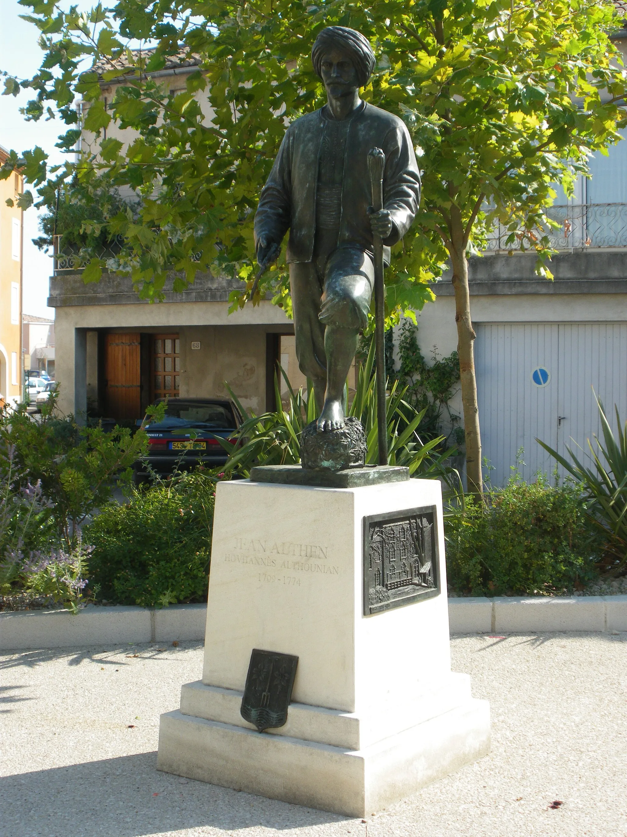 Photo showing: Jean Althen, statue à Althen-des-Paluds