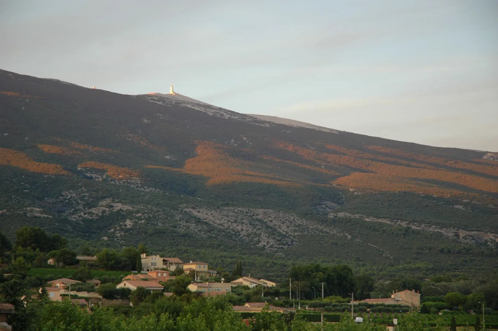 Photo showing: Mont Ventoux en automne vue de Bédoin