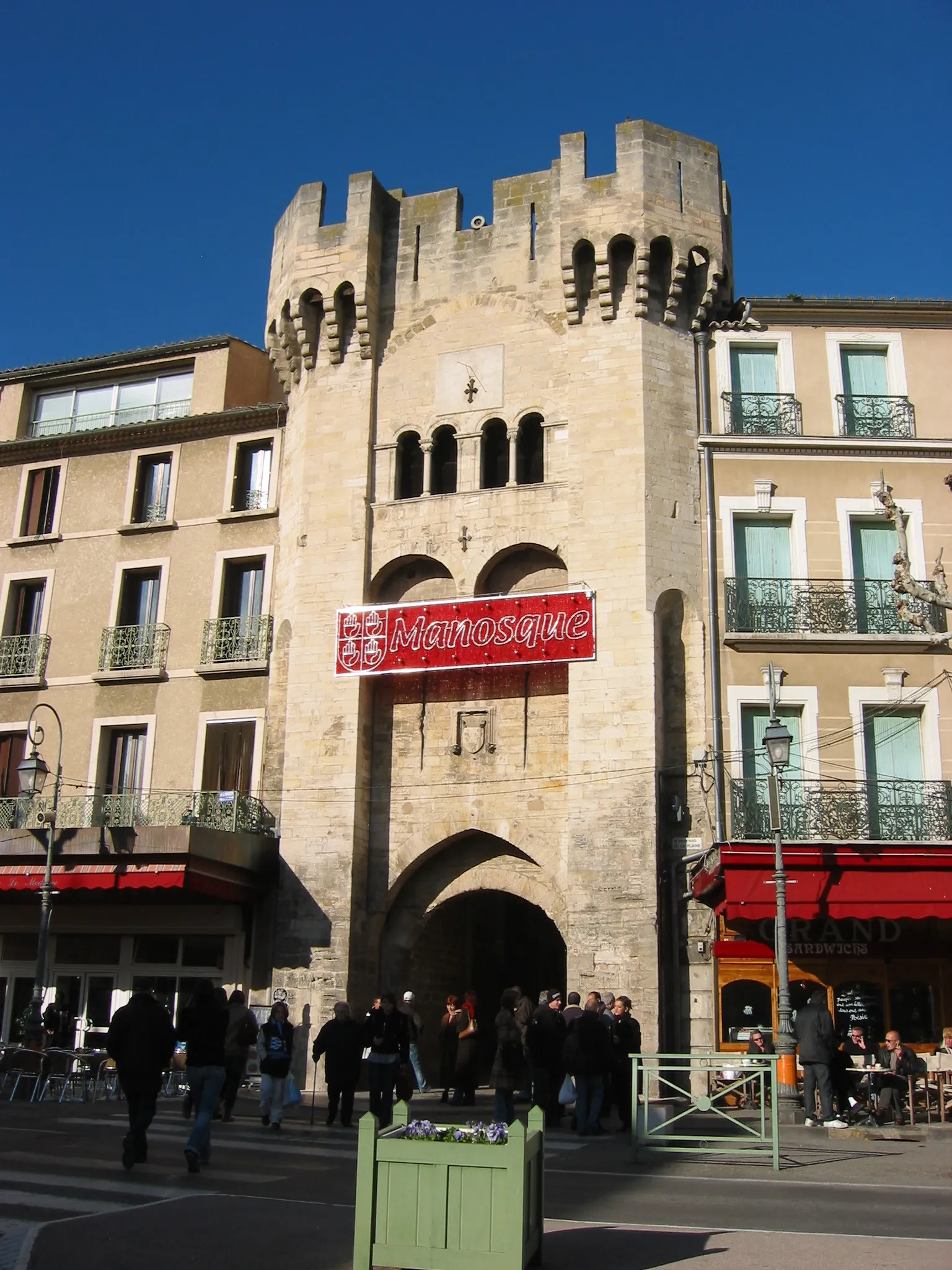 Photo showing: Porte Saunerie (porte du sel) (1382) , Manosque, Provence, France