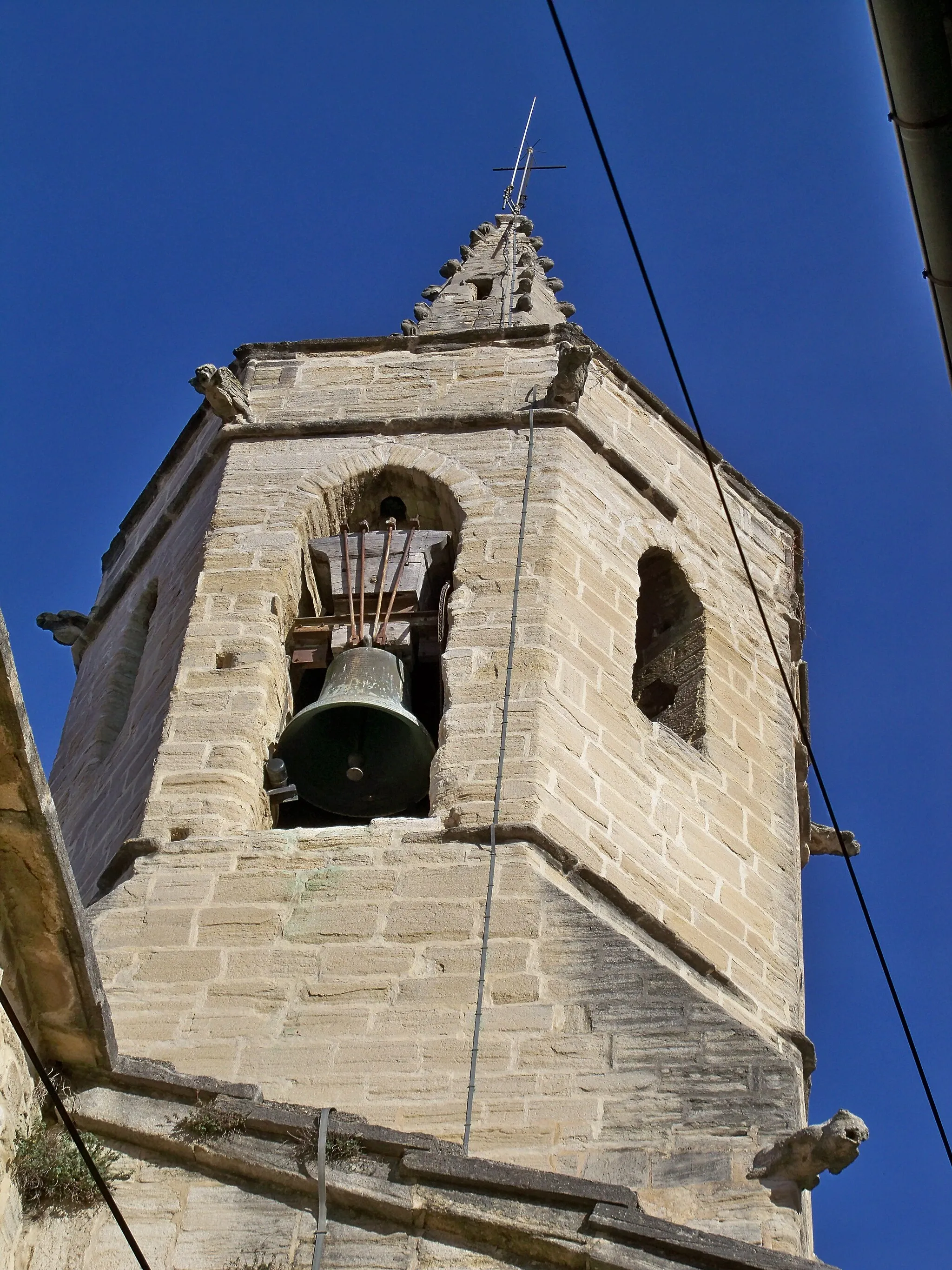 Photo showing: Clocher de l'église de Mazan, Vaucluse, France