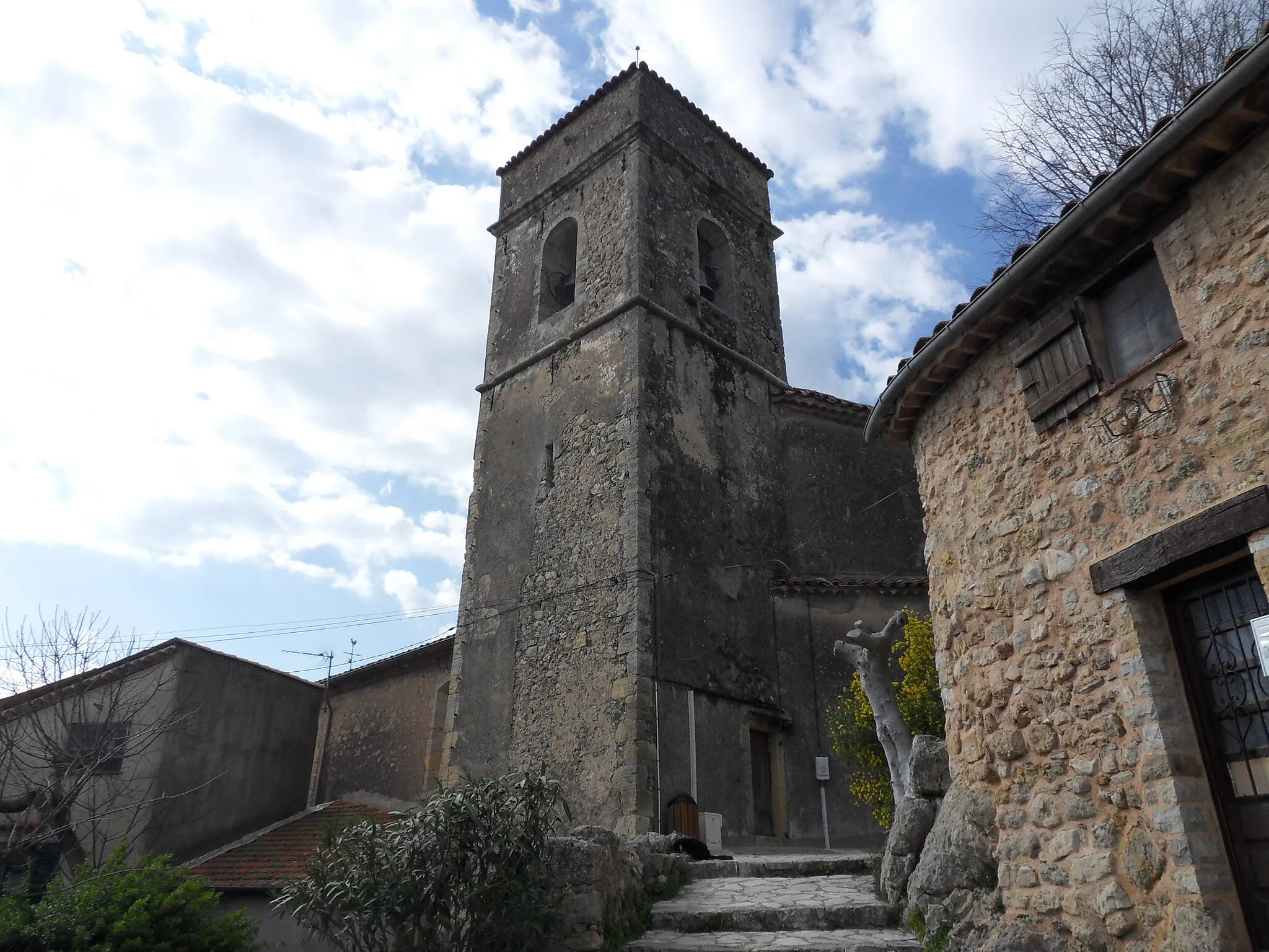 Photo showing: Montauroux (Clocher de l'église Saint-Barthélémy)