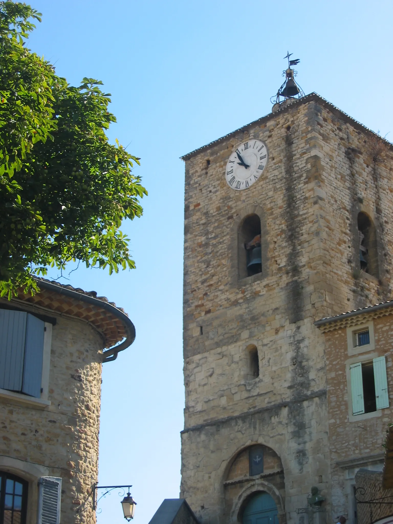 Photo showing: Clocher église de Piolenc (Vaucluse)