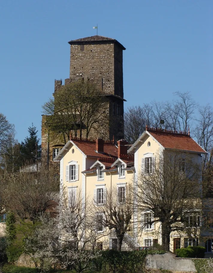 Photo showing: Le vieux château d'Albigny vu depuis le village