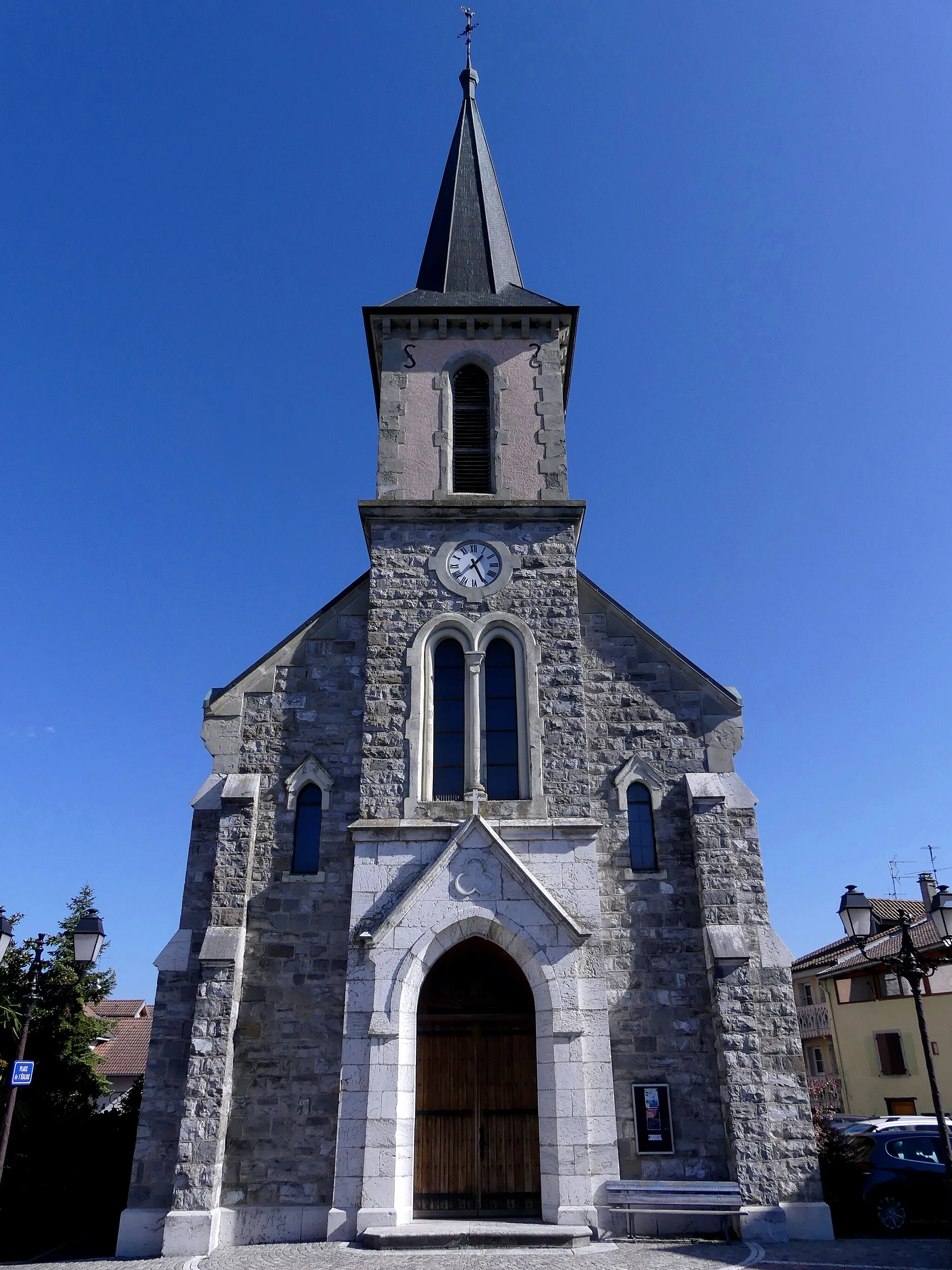 Photo showing: Sight of Saint-Barthélémy church of Anthy-sur-Léman, in Haute-Savoie, France.