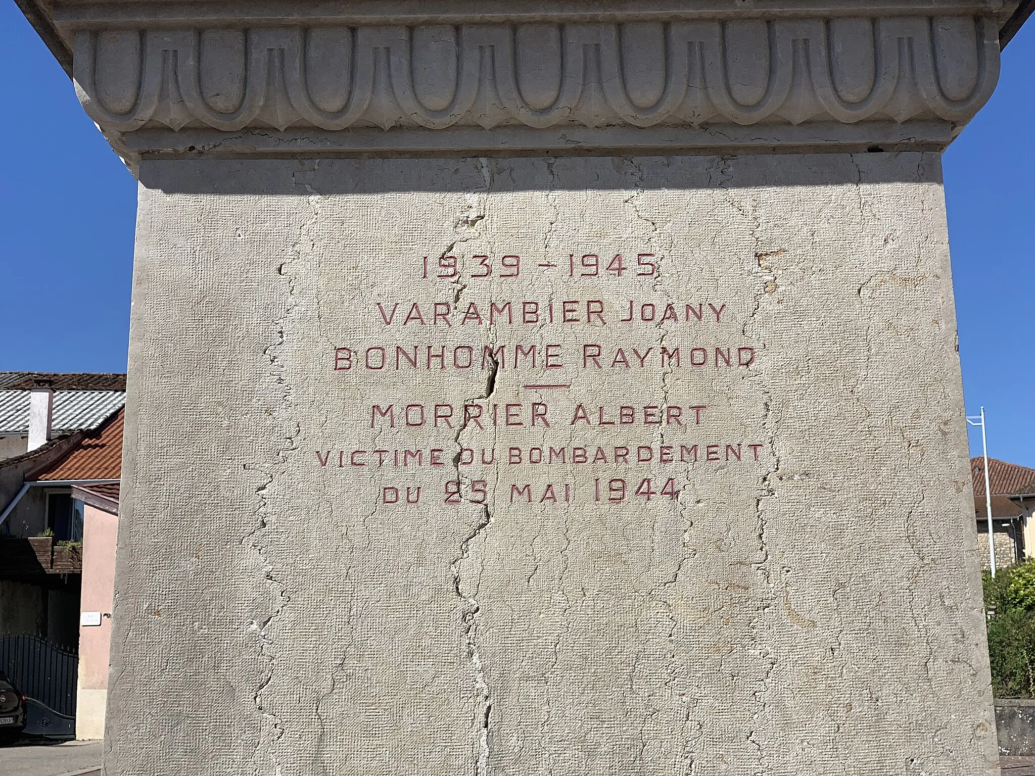 Photo showing: Monument aux morts de Château-Gaillard, Ain.