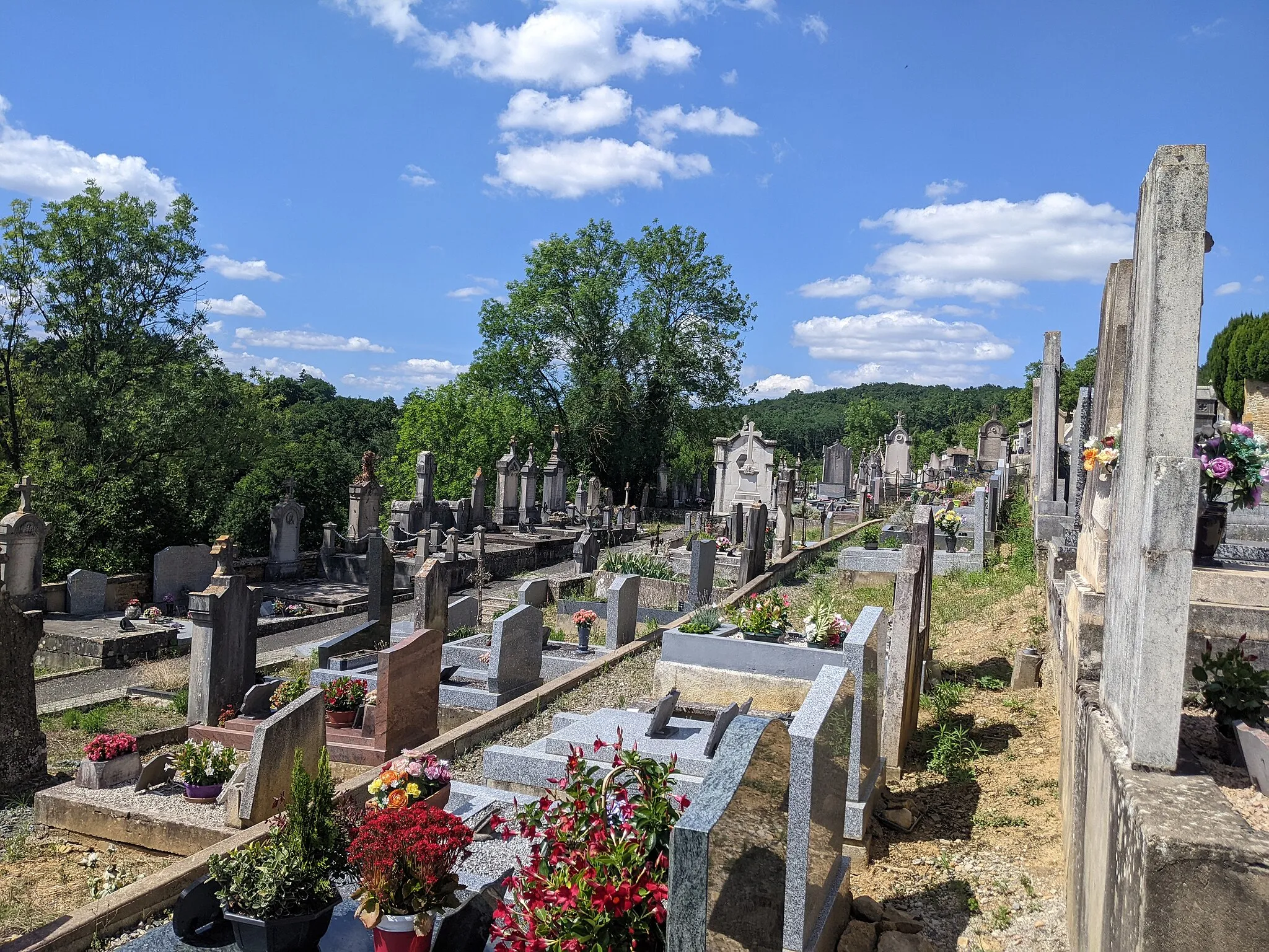 Photo showing: Vue du cimetière de Chessy, dans le département du Rhône (France).