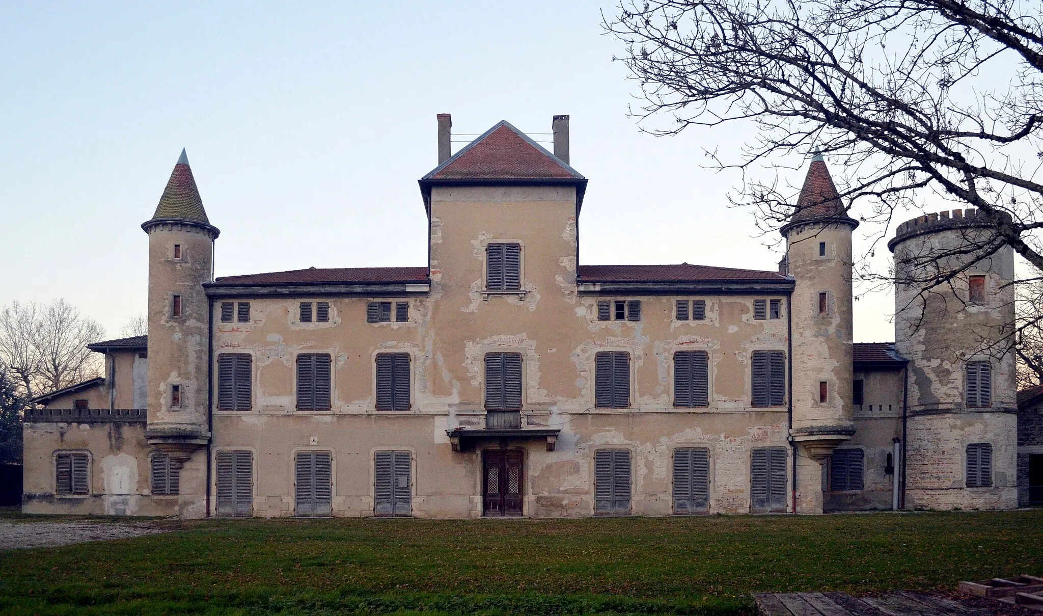 Photo showing: Château Chiloup (Castle Chiloup) at Dagneux, Ain, France.