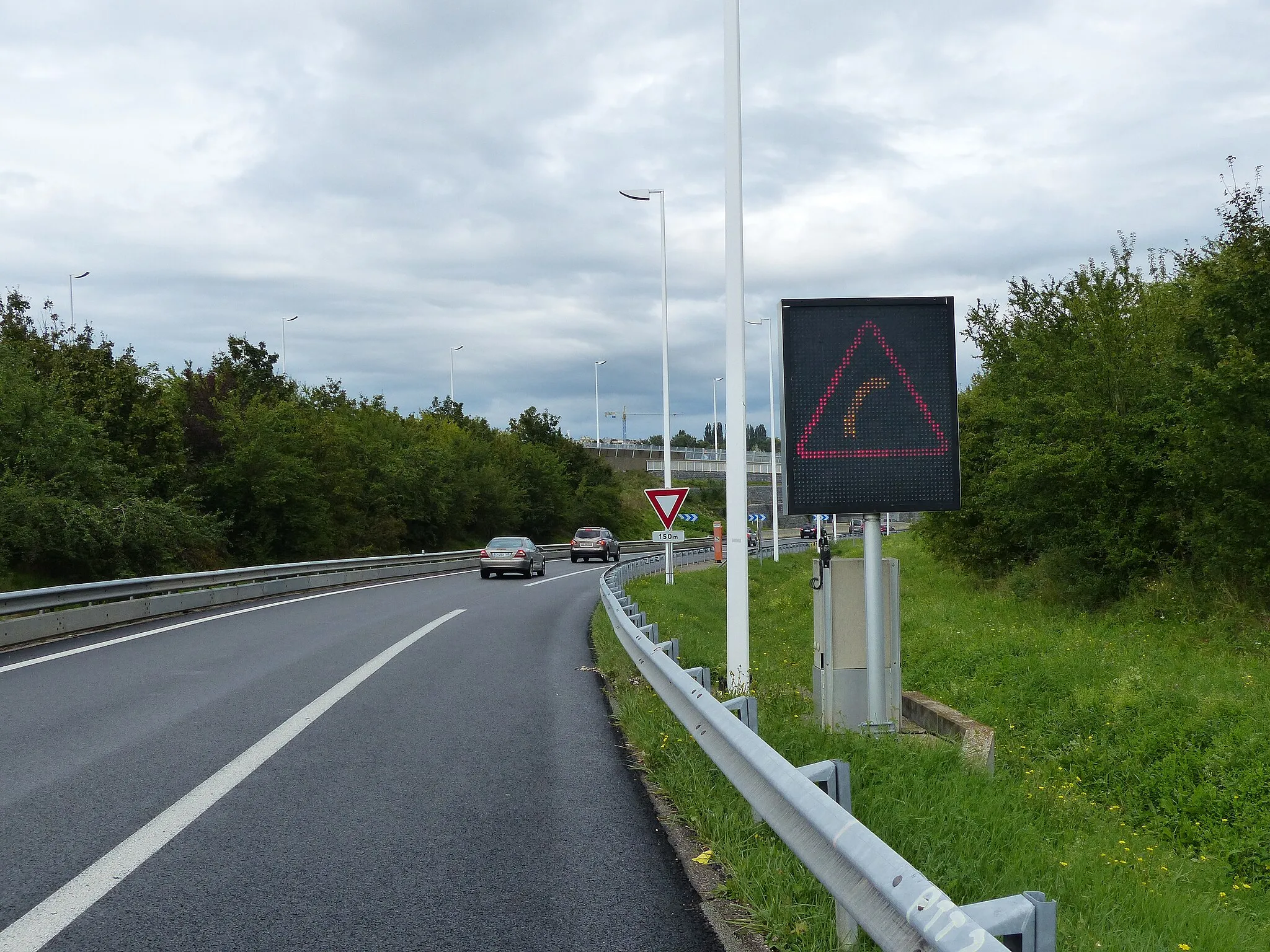 Photo showing: Panneau XA1a, sortie 14 Annemasse de l'autoroute A40, Étrembières, Haute-Savoie, France.