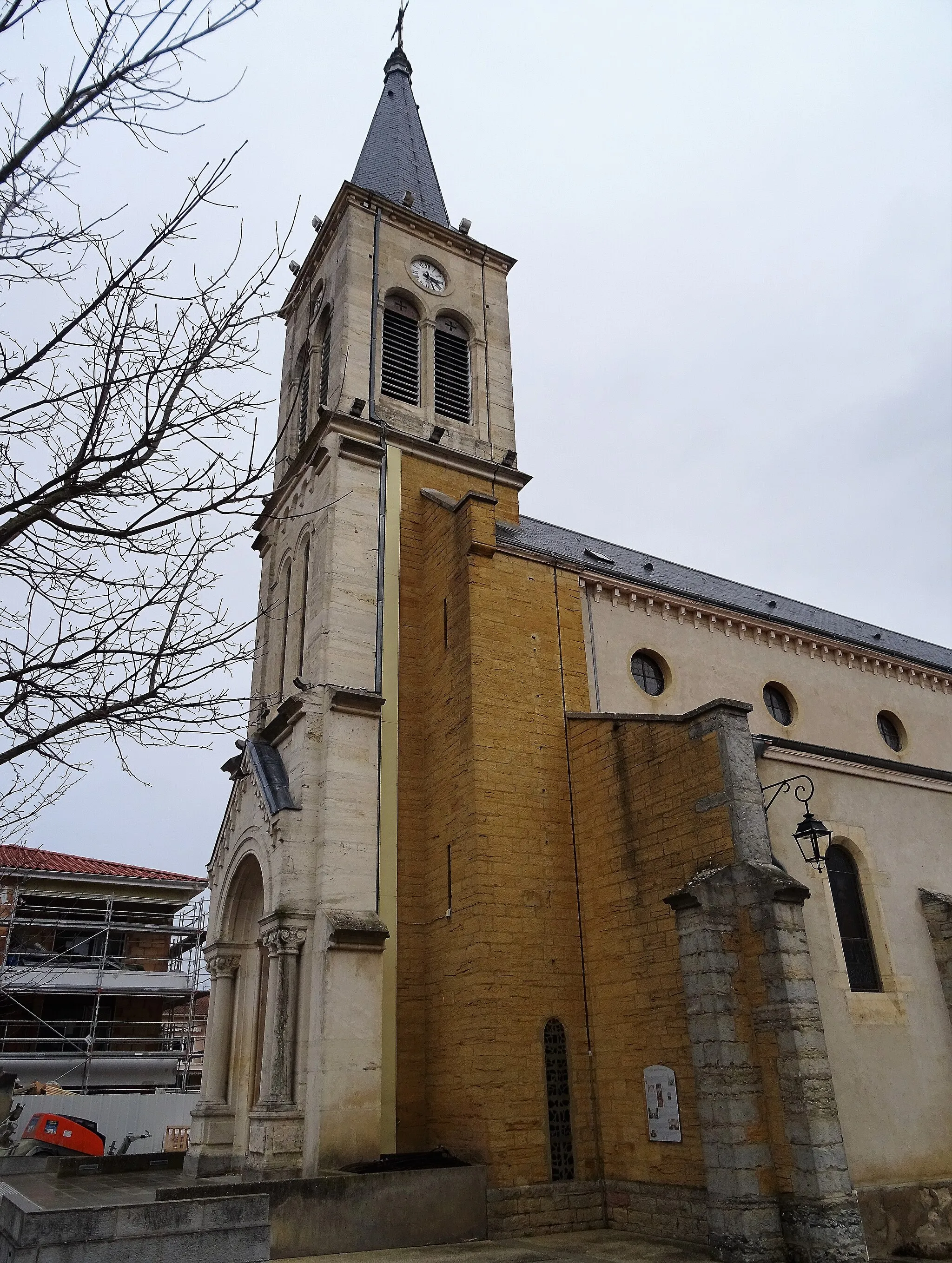 Photo showing: clocher de léglise de La-Tour-de-Salvagny