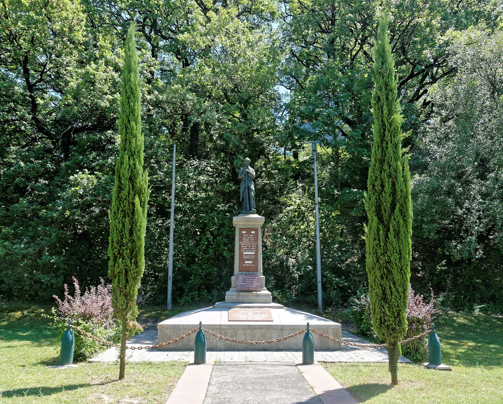 Photo showing: Monuments aux morts de Pont-de-Claix (ouest)