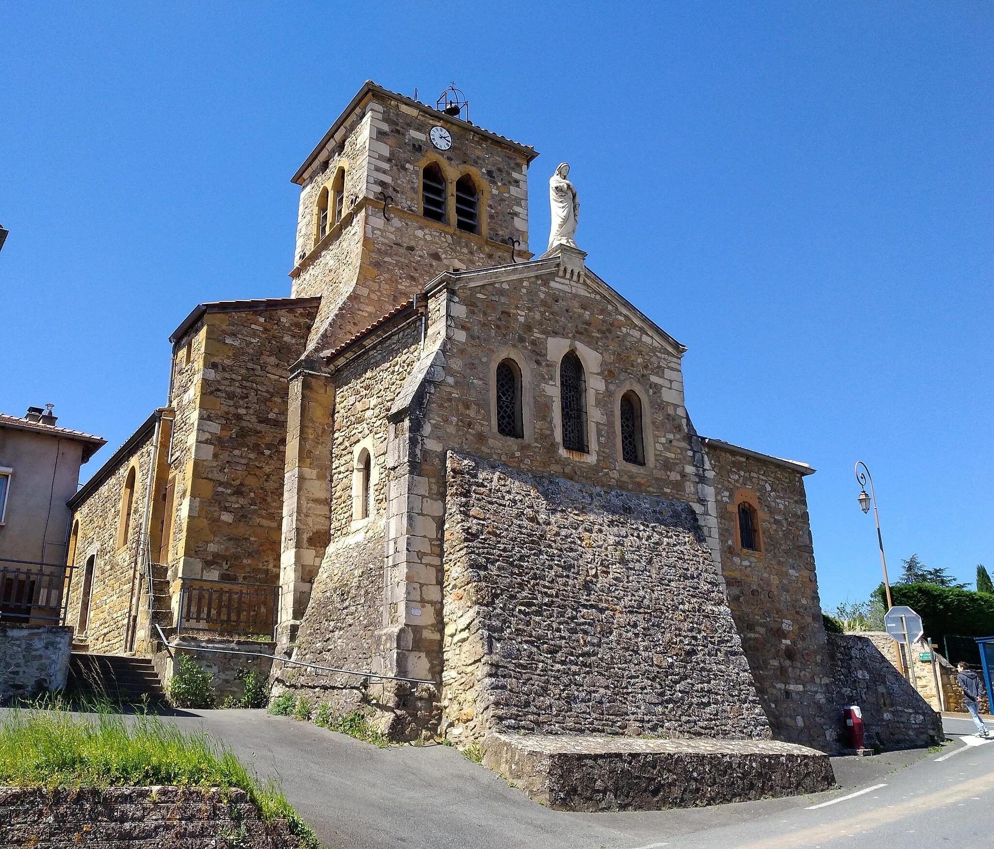 Photo showing: L'église Saint-Maurice de Lozanne, dans le département du Rhône.