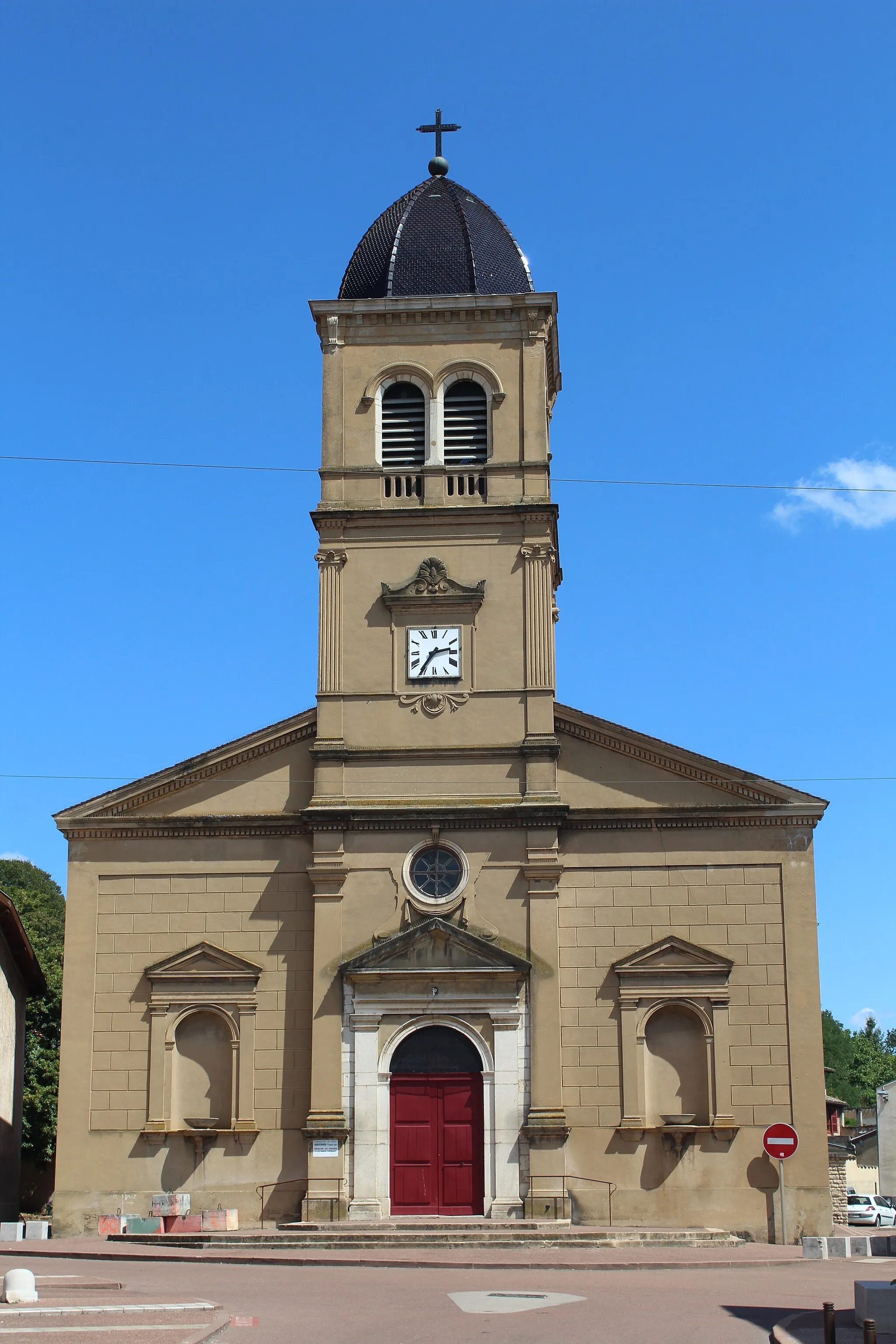 Photo showing: Église Saint-Nicolas de Montmerle-sur-Saône.