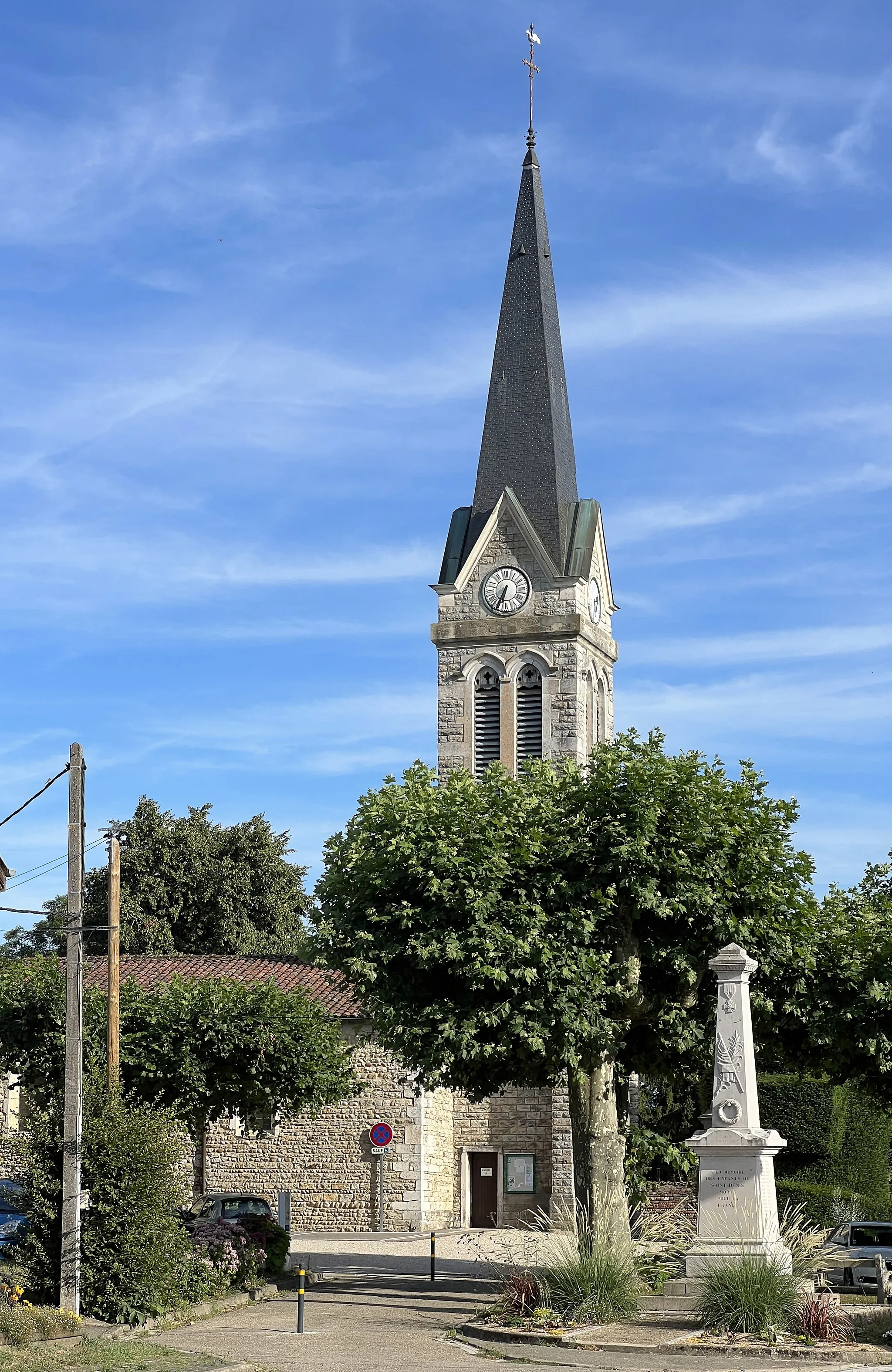 Photo showing: Église Saint-Denis de Saint-Denis-lès-Bourg.