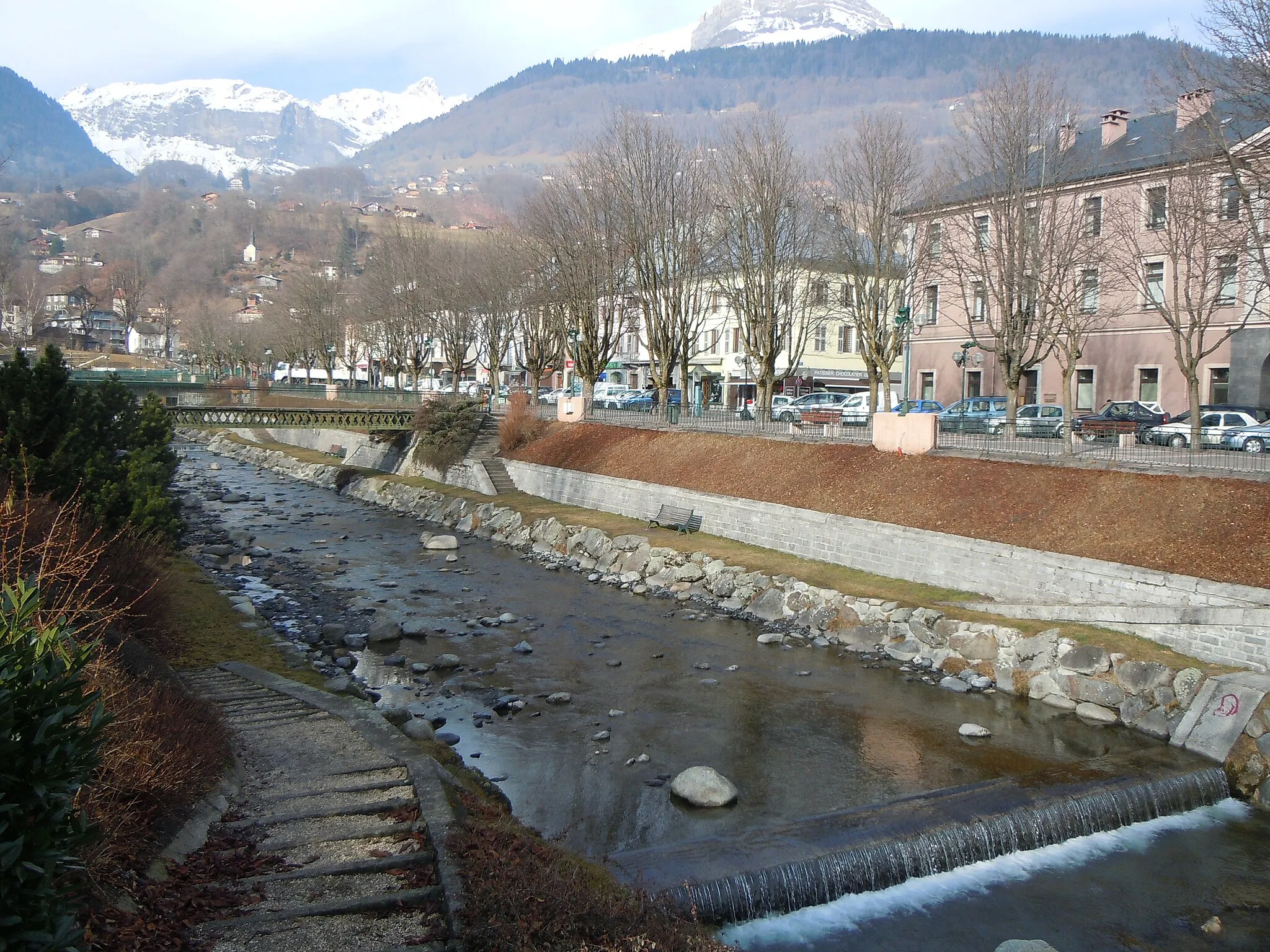 Photo showing: la Sallanche (rivière) à Sallanches (Haute Savoie)