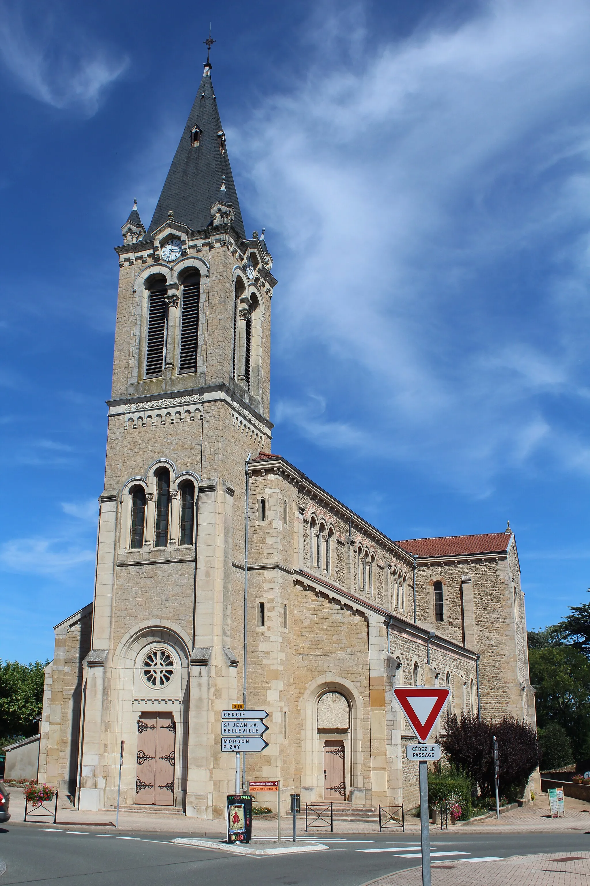 Photo showing: Église Saint-Vincent de Villié-Morgon.