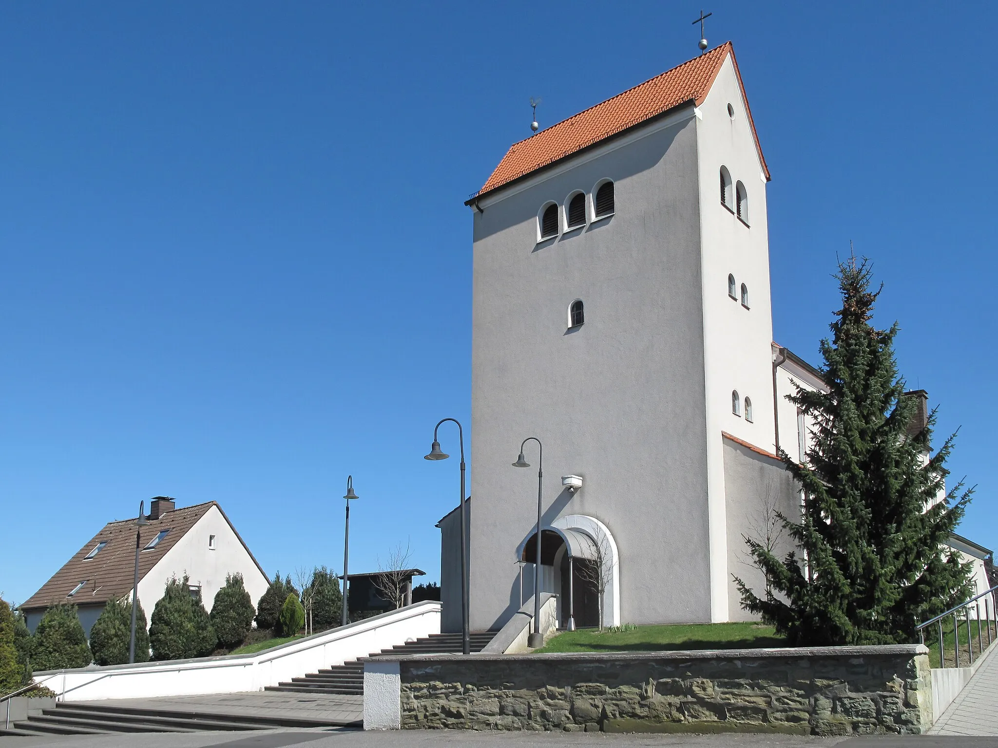 Photo showing: Bönen, church: die Christ König Kirche