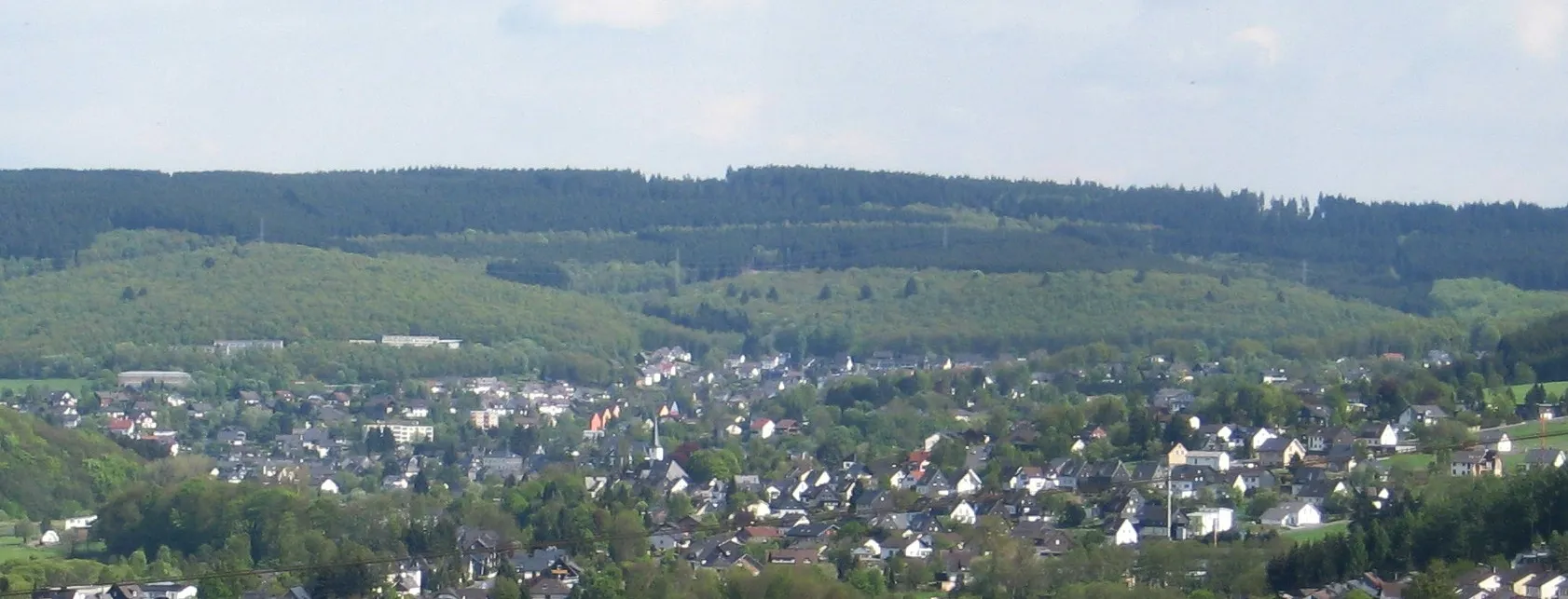 Photo showing: Blick auf Burbach (Siegerland), von Nordwest.