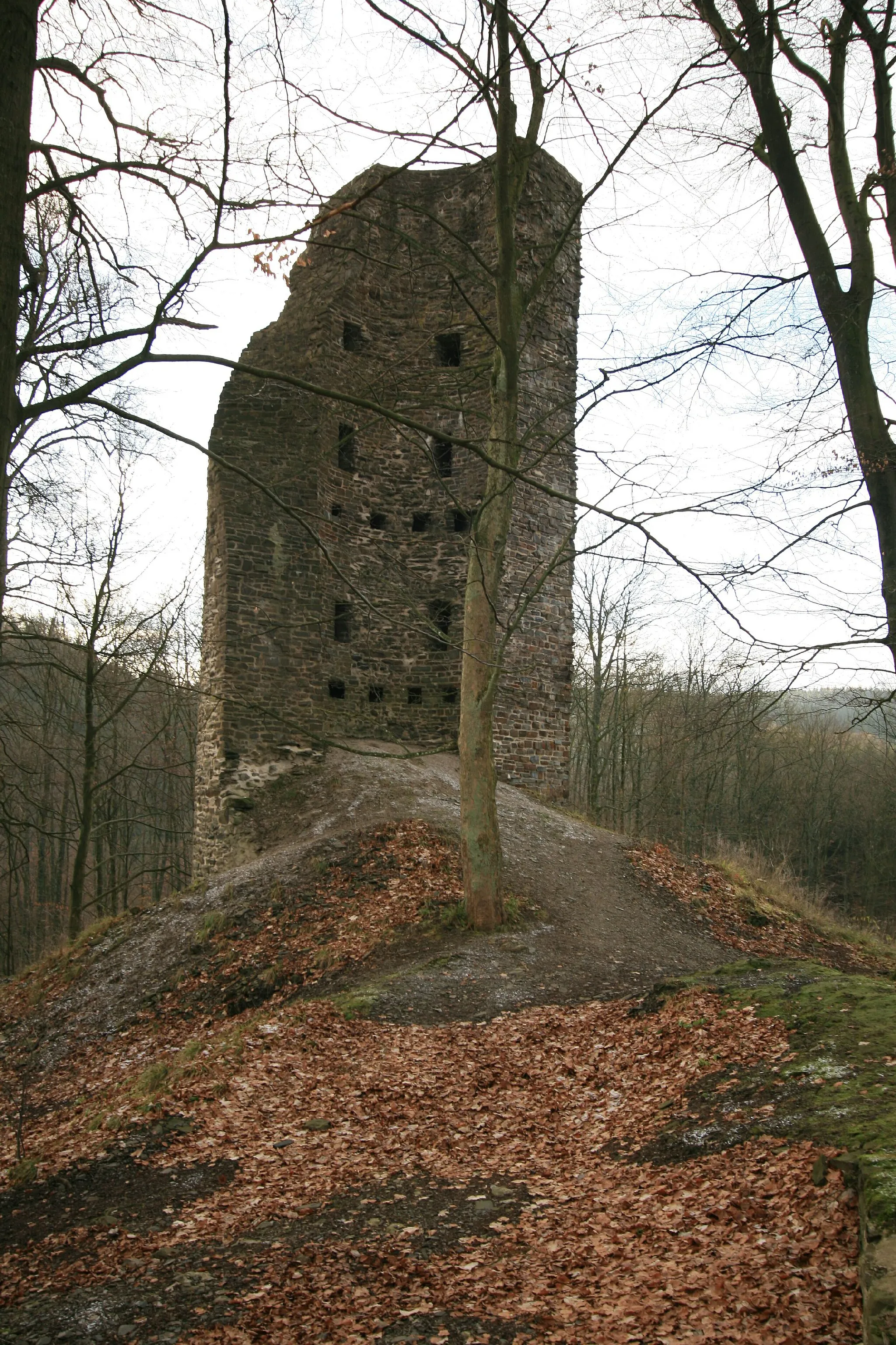 Photo showing: Burg Waldenburg ( Attendorn)
Blick nach Süd-West, Ruine des großen Turmes
