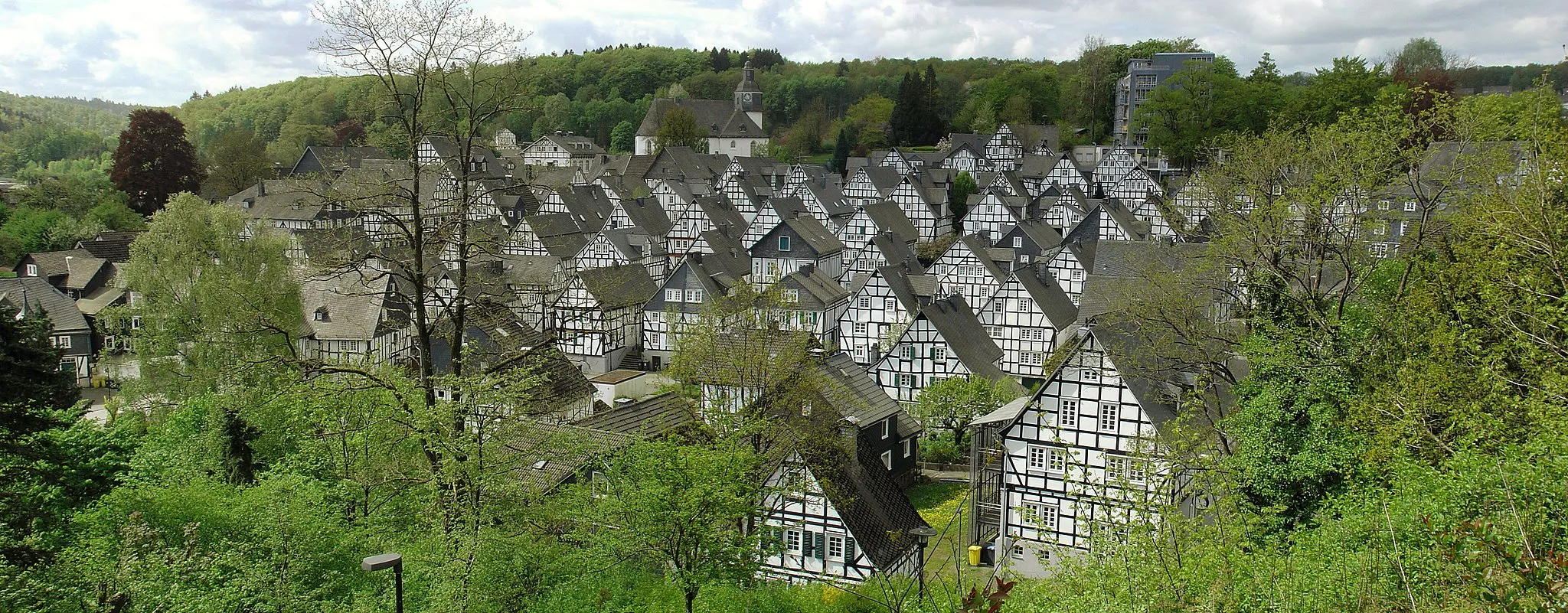 Photo showing: The historic town center "Alter Flecken" of Freudenberg