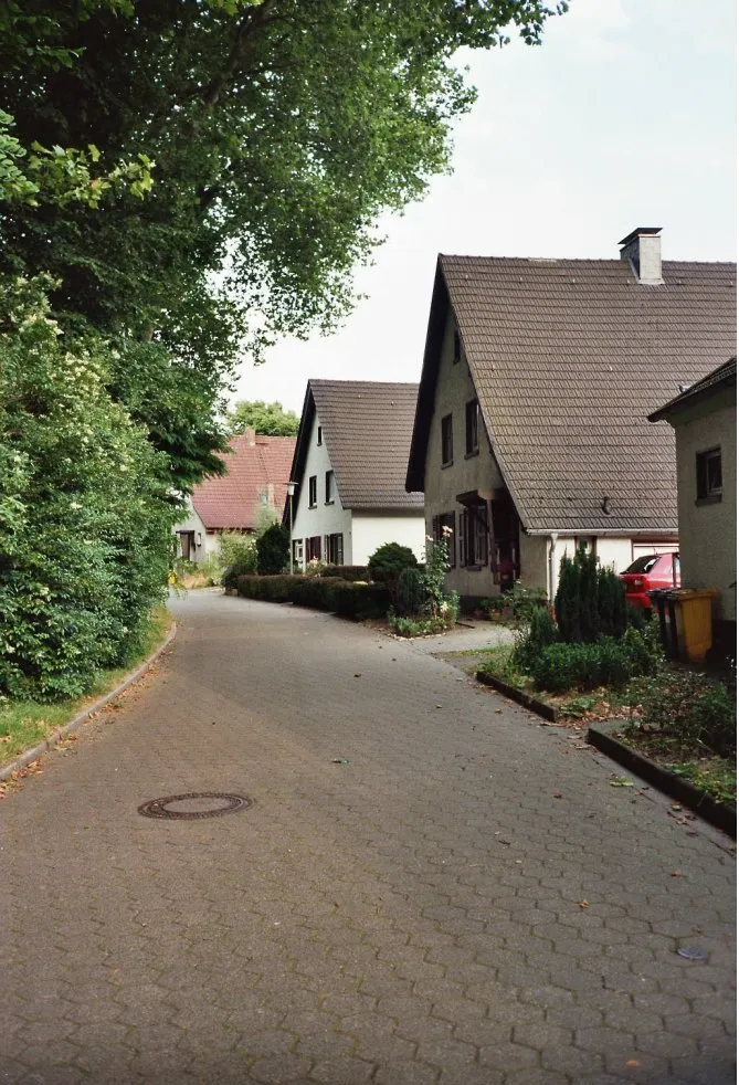 Photo showing: Typische de:Zechenkolonie im de:Ruhrgebiet (de:Dahlhauser Heide), eigenes Bild