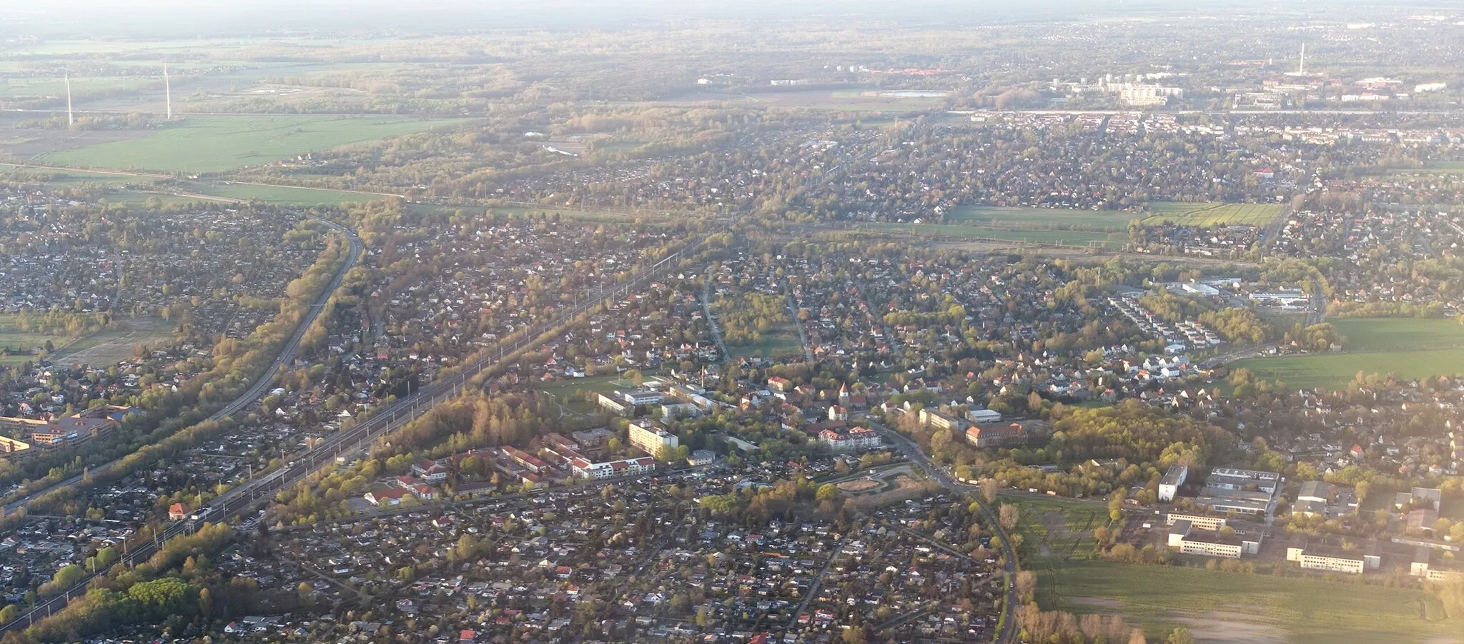 Photo showing: Aerial image of Berlin-Blankenburg.