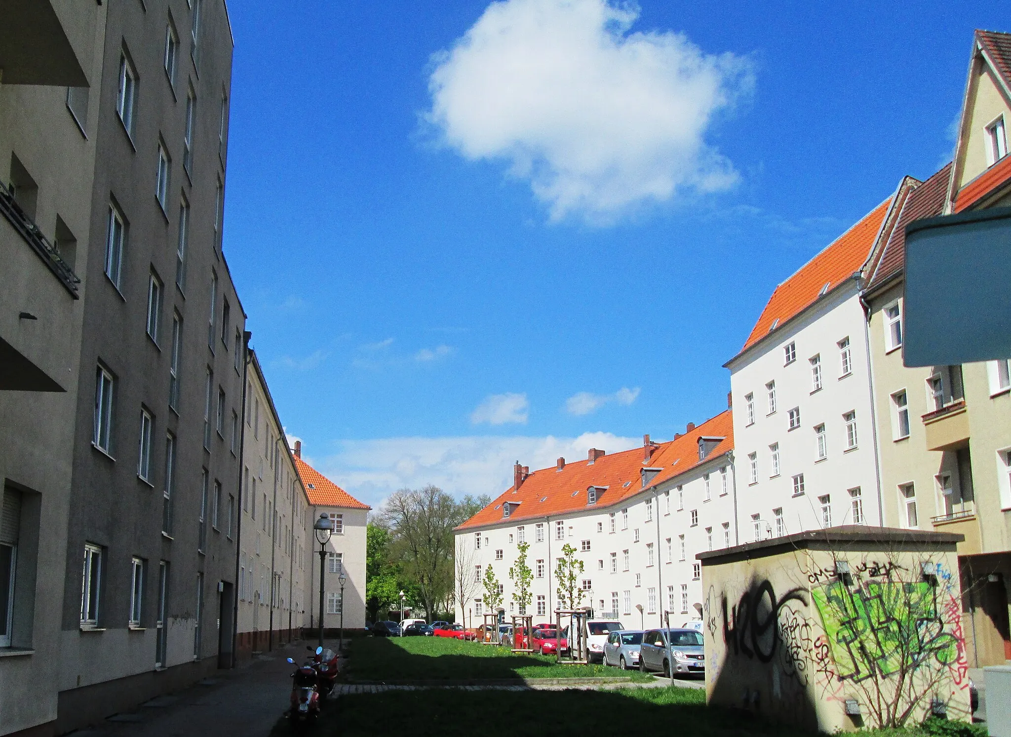 Photo showing: Straße "Amorbacher Weg", Berlin-Spandau (OT Hakenfelde)