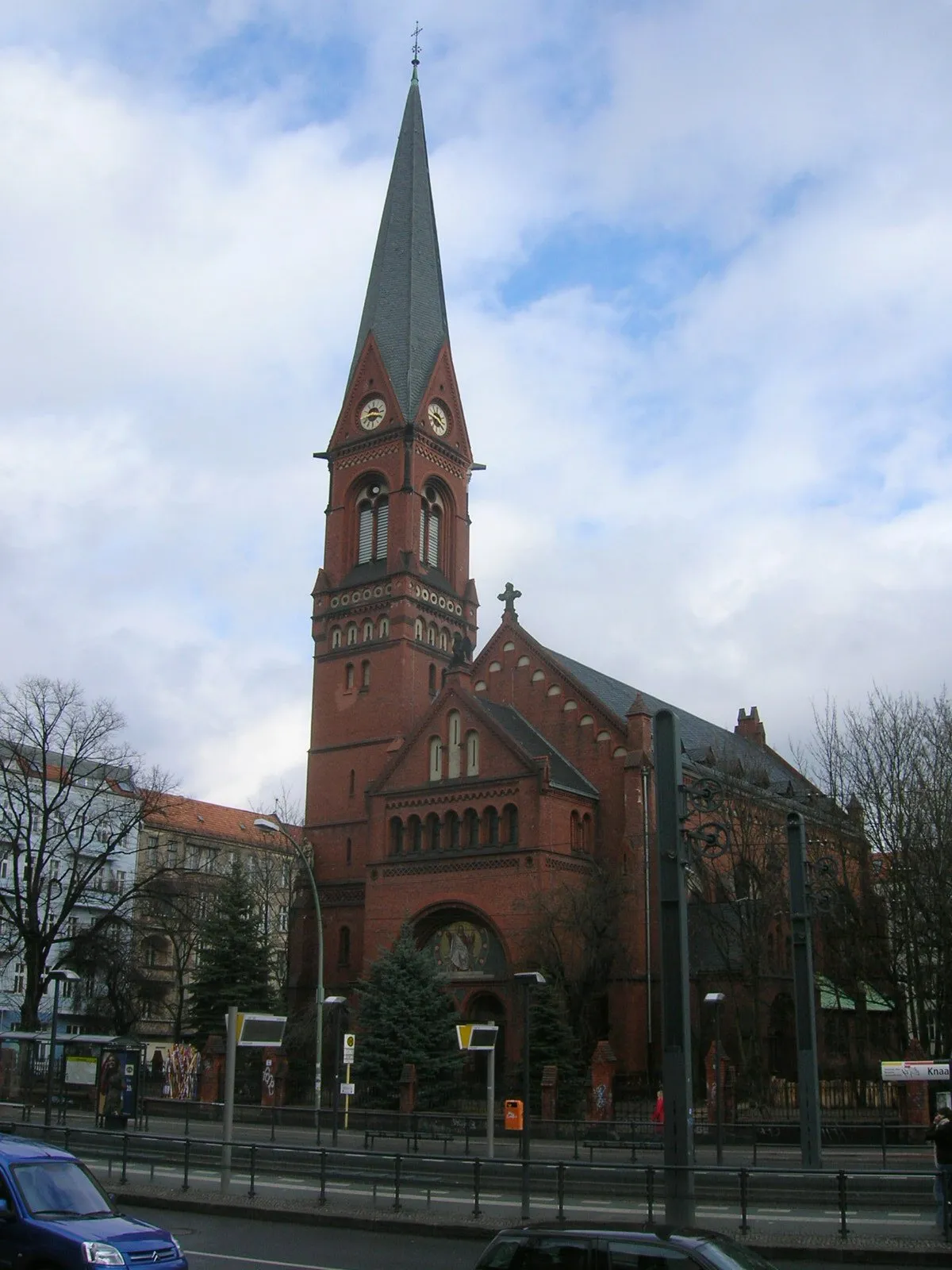 Photo showing: The Immanuelkirche (Immanuel church), Prenzlauer Allee, at Prenzlauer Berg, Berlin, Germany