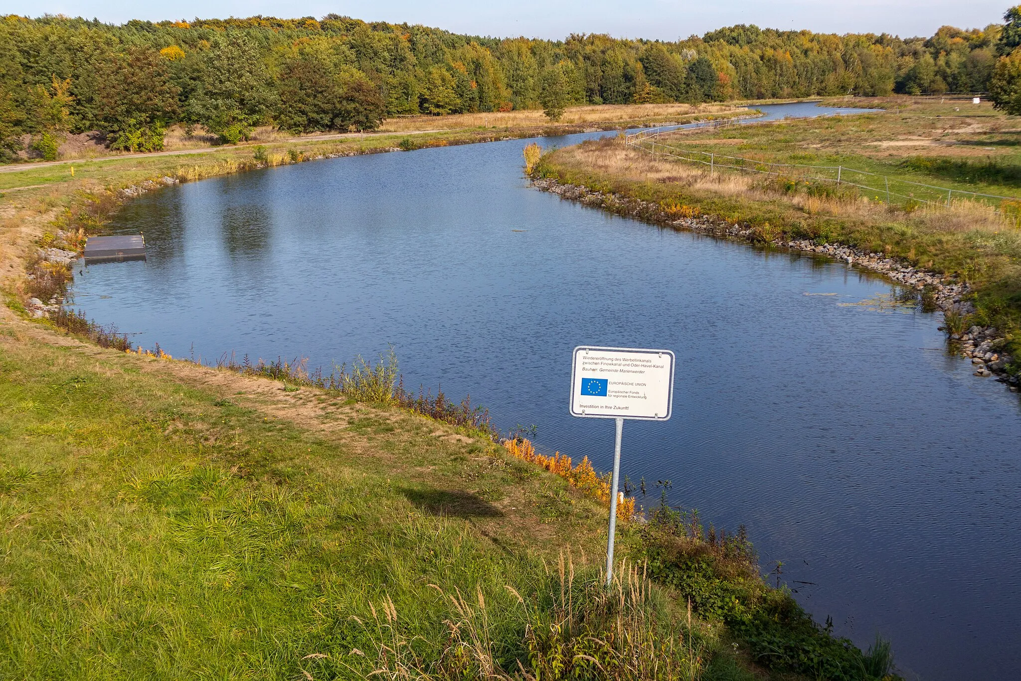 Photo showing: Marienwerder (Barnim), Blick auf den Werbellinkanal