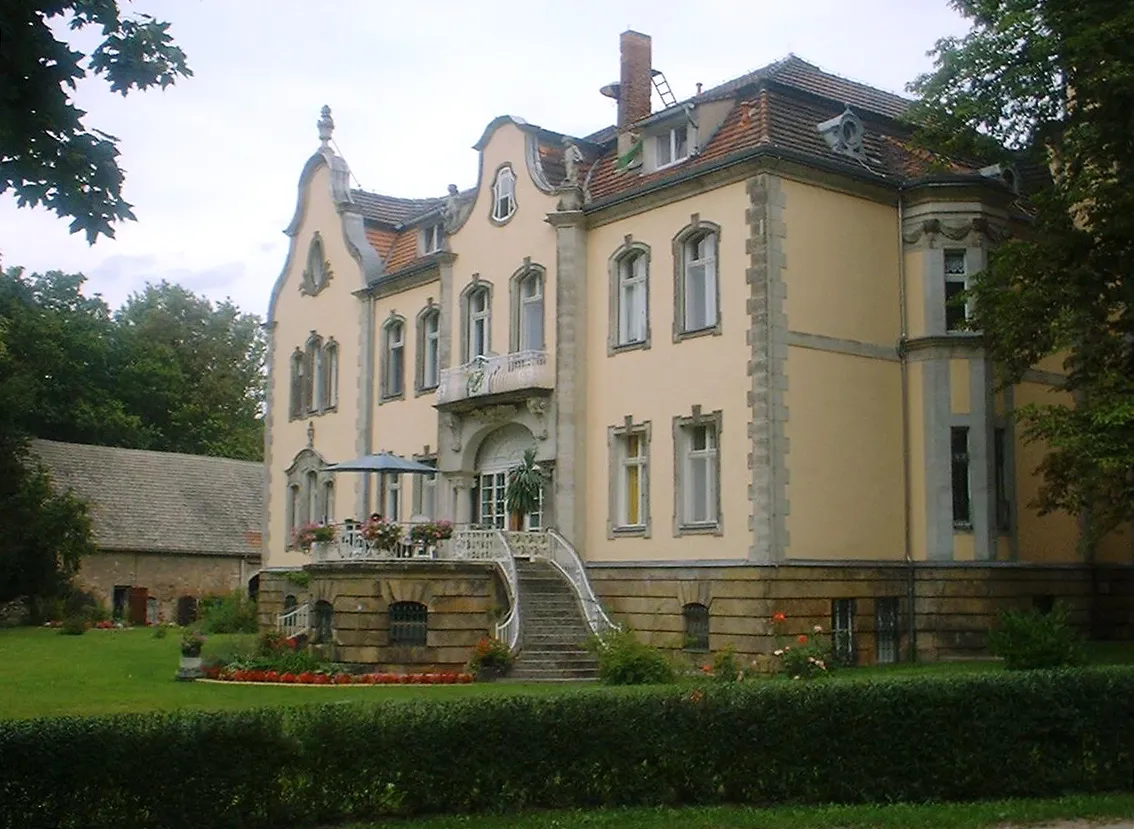 Photo showing: Villa Güldenstern in Mühlberg in Brandenburg, Germany