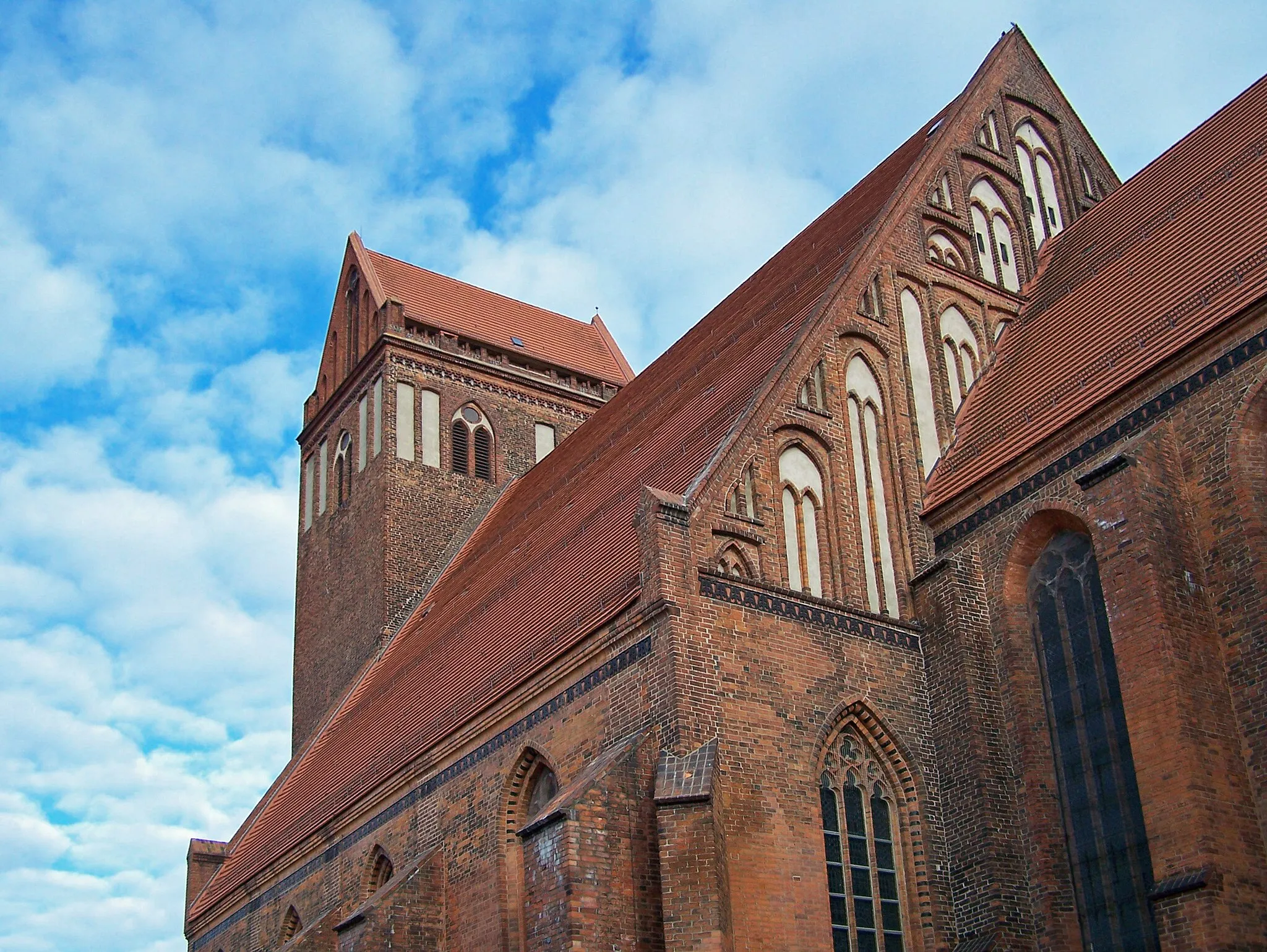 Photo showing: Perleberg: St. Jakobi church built in late Gothic hall style, dating back to 1294.
