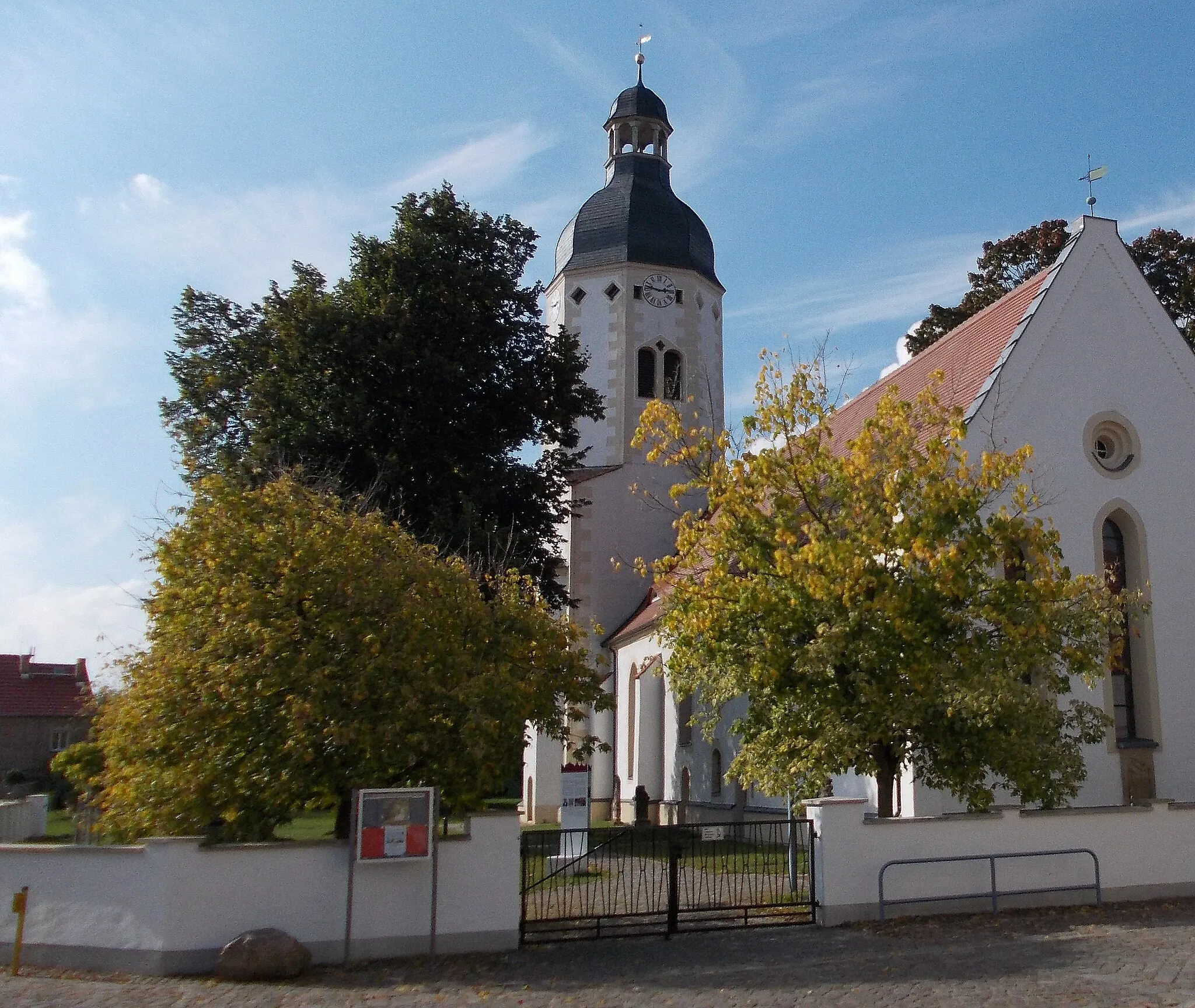 Photo showing: St. Nicholas Church in Uebigau (Uebigau-Wahrenbrück, Elbe-Elster district, Brandenburg)