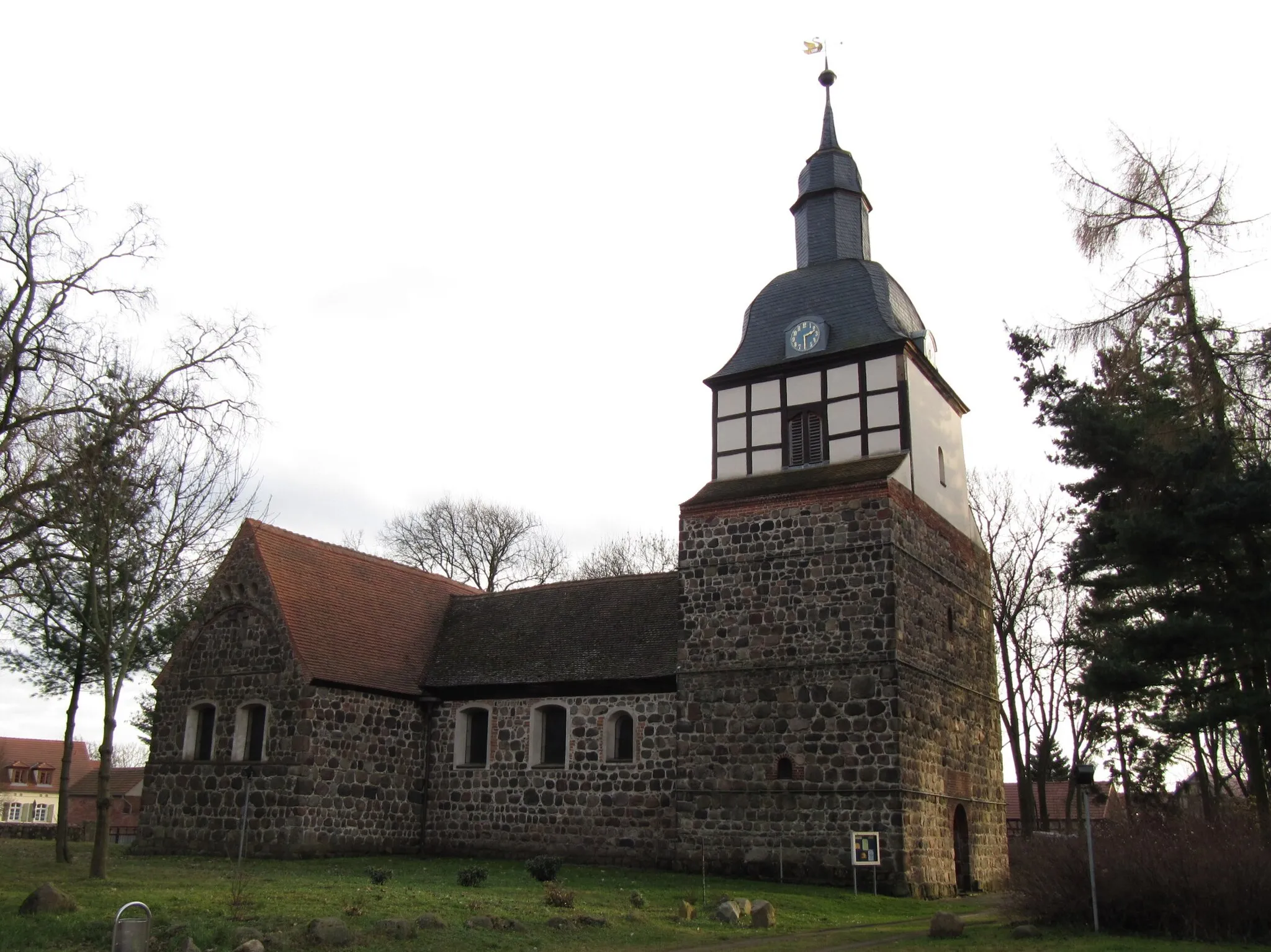 Photo showing: Kirche Wusterwitz von Nordwest
