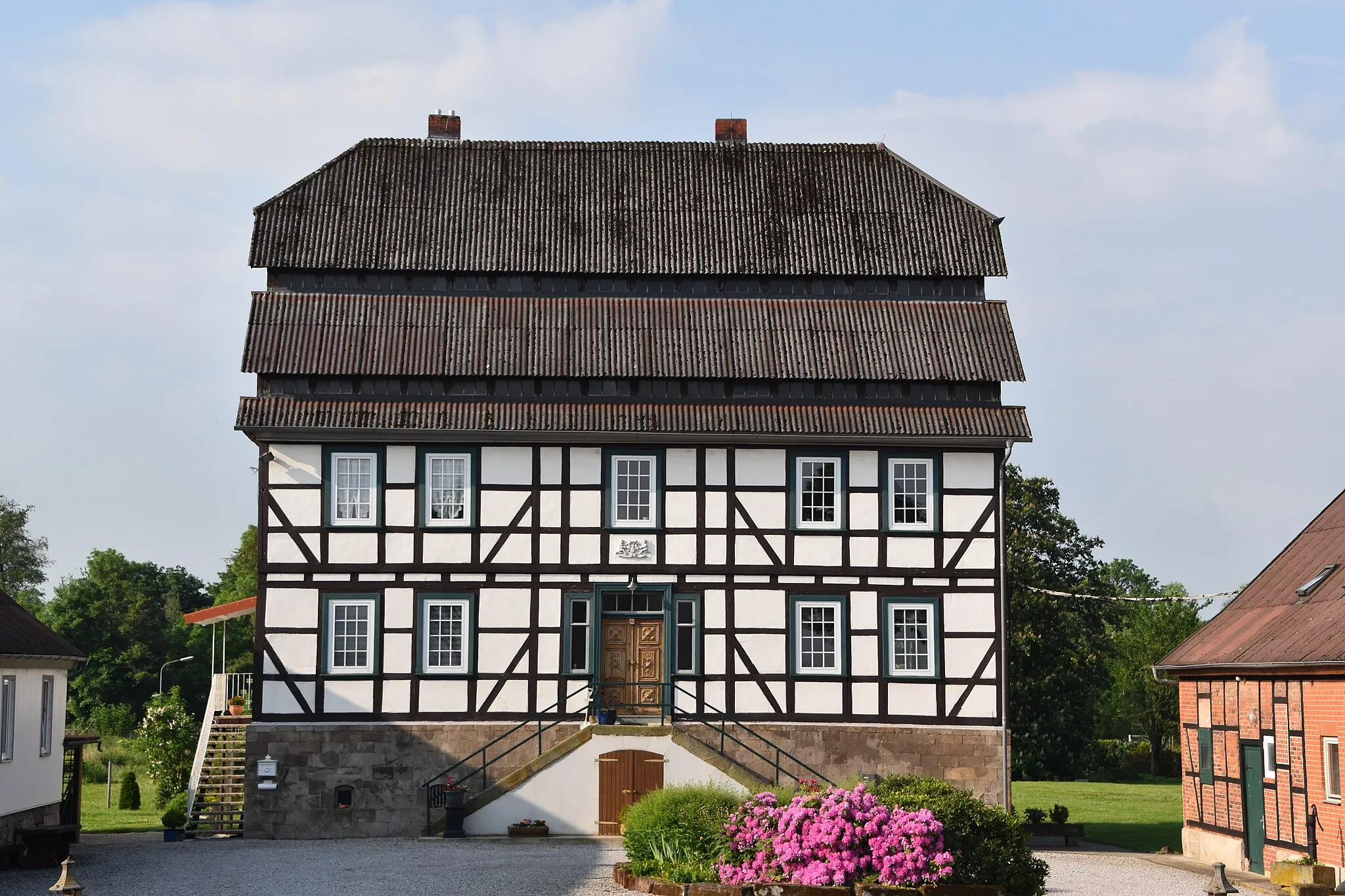 Photo showing: Denkmalgeschützter Posthof in Badenhausen