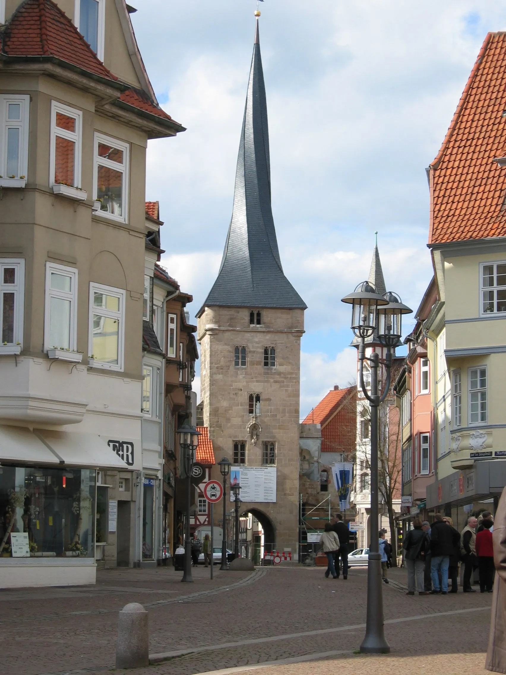 Photo showing: Westerturm - Wahrzeichen der Stadt Duderstadt (Aufgenommen mit: Canon Digital IXUS 400 Copyright)
